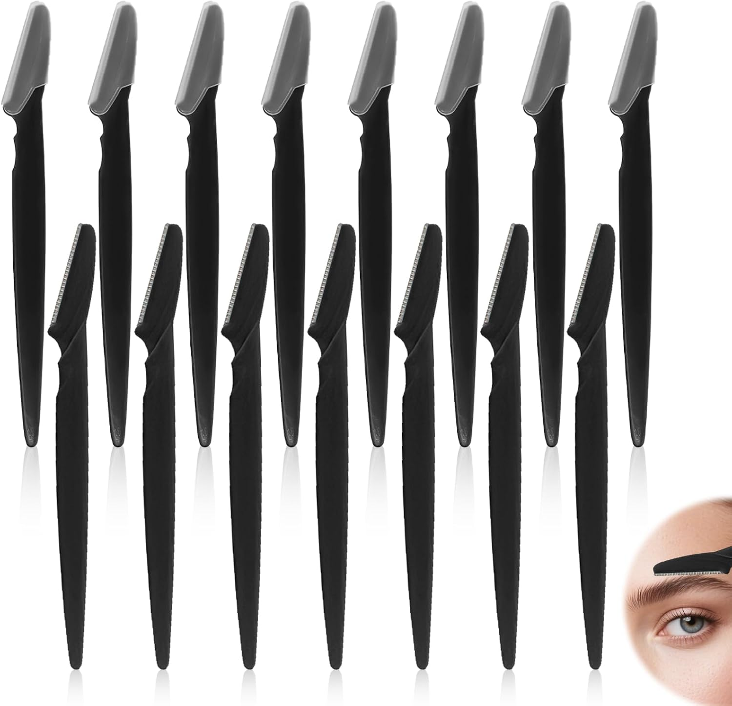 15Pcs Eyebrow Razors, Face Razors Multipurpose, Facial Hair Removal Tools for Women, Eyebrow Trimmers Shaver, Effortless Shaving Tools for Smooth, Women'S Razor & Flawless Skin image number 5