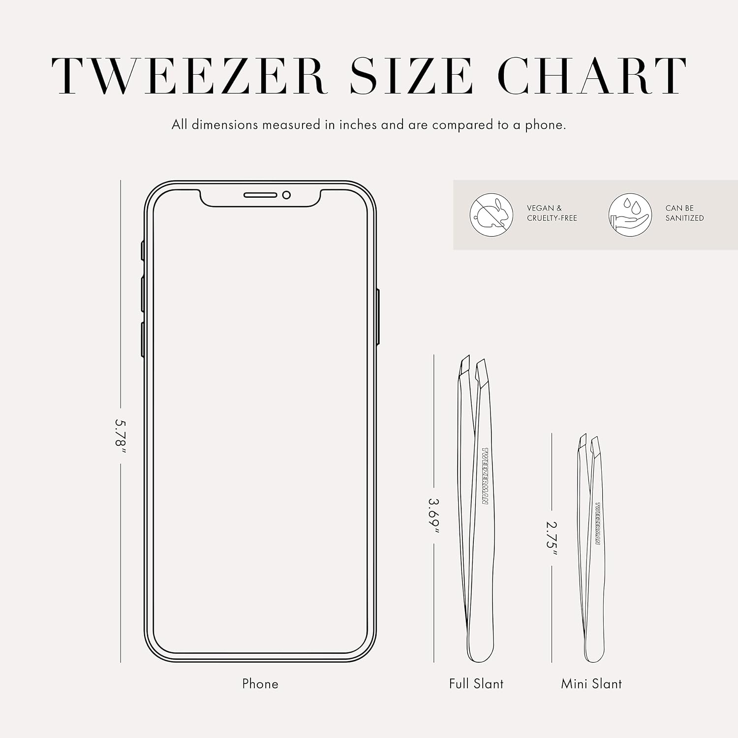 Tweezerman Geranium Mini Slant Tweezer