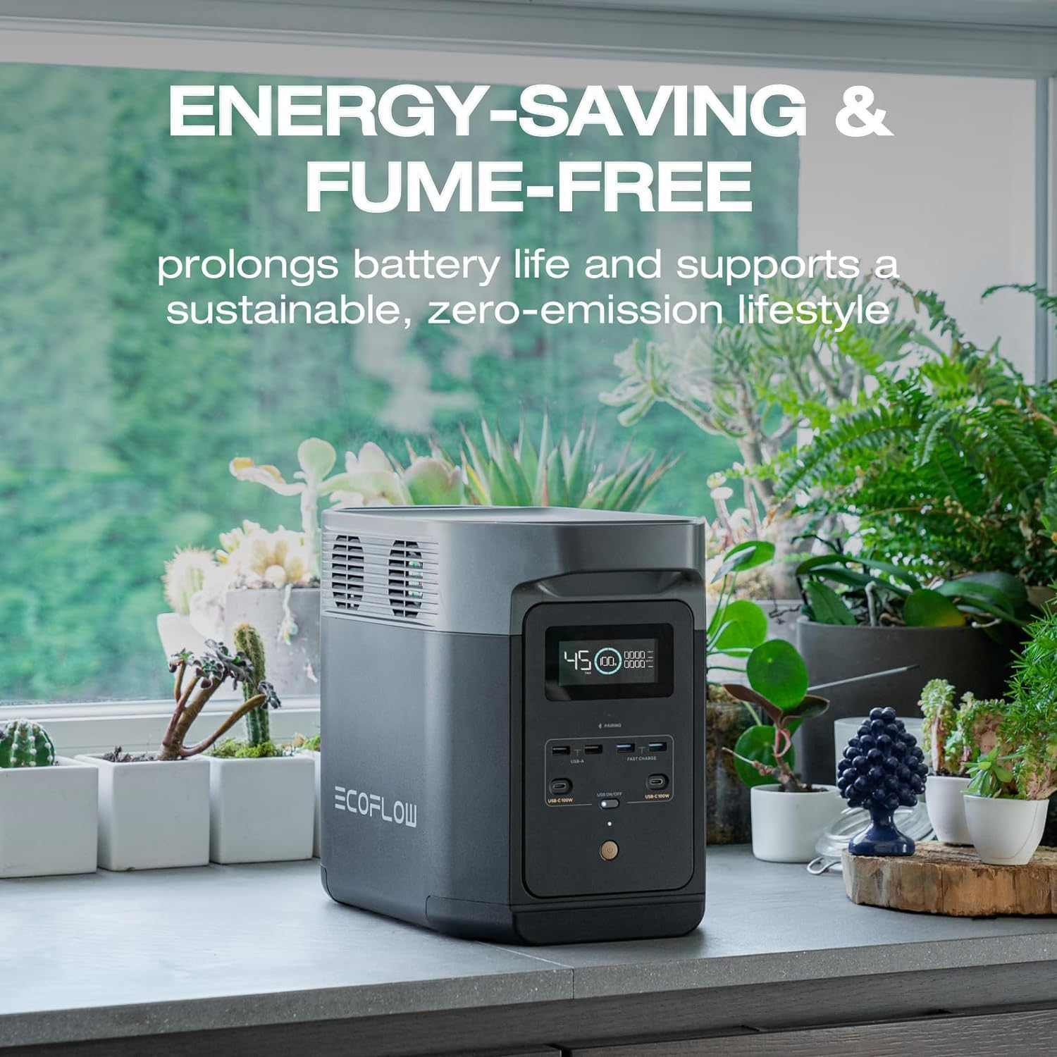 EF ECOFLOW DELTA 2 (950) Portable Power Station, 950Wh Lifepo4 (LFP) Battery, Fast Charging, Solar Generator(Solar Panel Optional) for Home Backup Power, Camping & Rvs image number 3