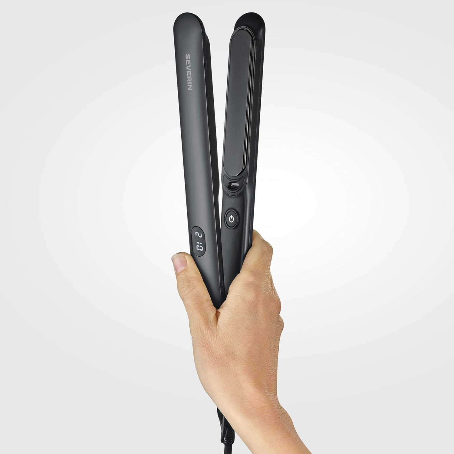 SEVERIN Hair Straightener, Ceramic Coated Hair Straightener for Even Heat Distribution, Ionic Technology: Less Frizz and More Shine, Fast Heating, 130-230&deg;C, HG 0622 image number 2