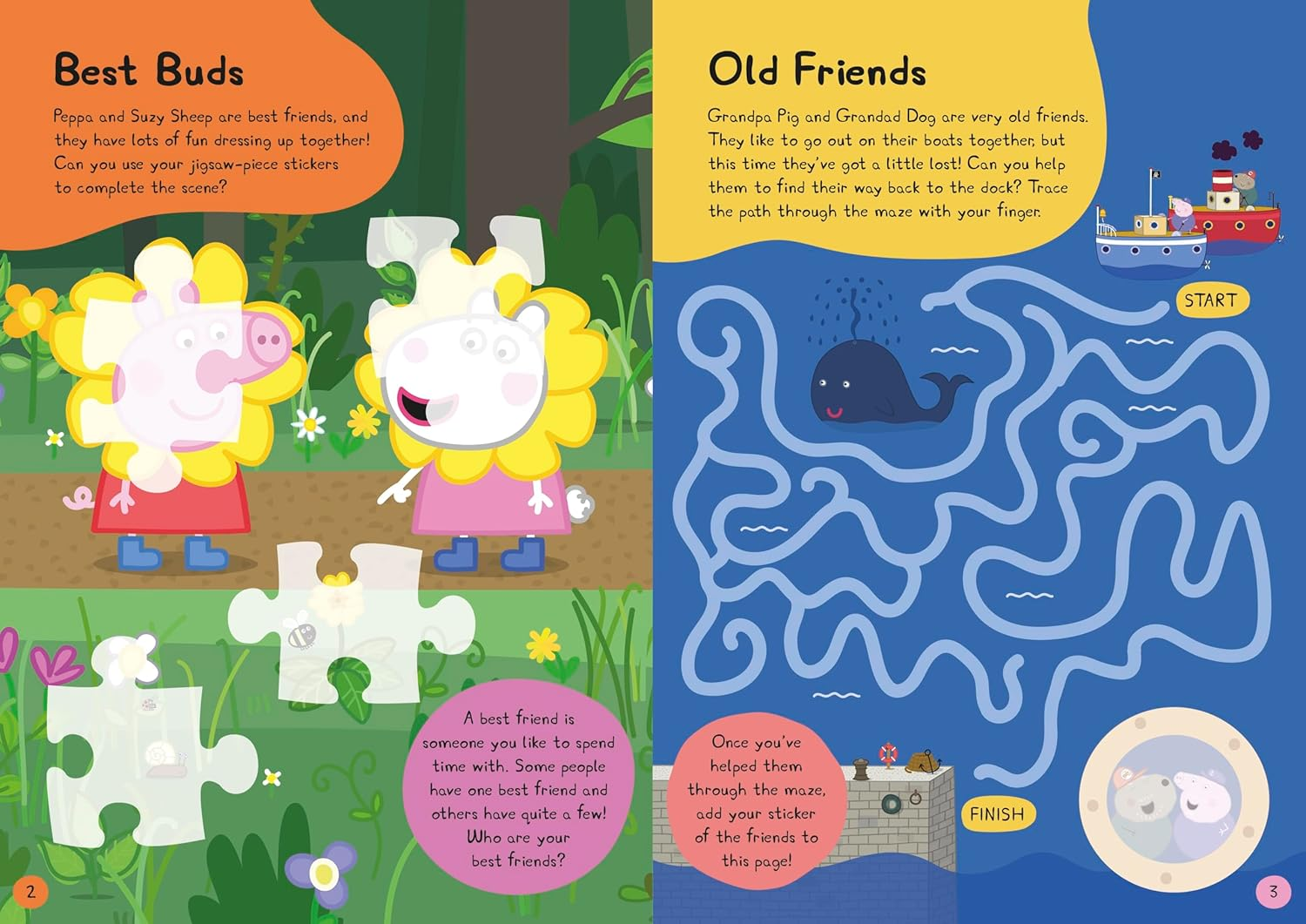 Peppa Pig: Peppa'S Friends Sticker Activity Book: Peppa'S Friends Sticker Activity Book image number 2