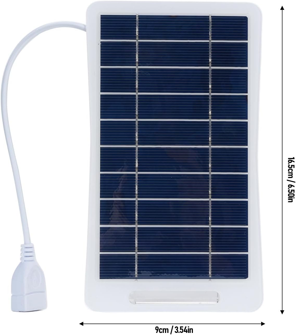 Portable Solar Panel, 9X16.5Cm USB Solar Panel Charger for Smartphones Tablets Cameras, Small Solar Charger for Camping Outdoor Backpacking image number 6