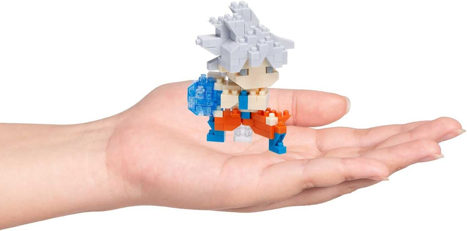 Nanoblock - Dragon Ball Super - Ultra Instinct Son Goku, Character Collection Series Building Kit - Ultra Instinct Son Goku image number 6