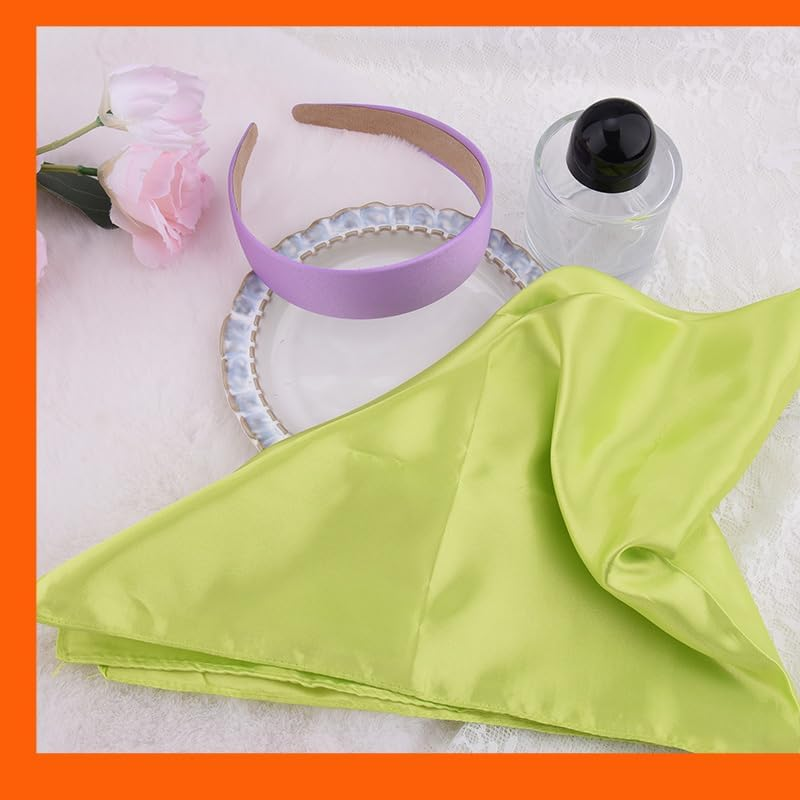 Halloween Purple Headband Green Scarf - Halloween Costume Accessories for Girls Women Cosplay Costumes for Adults Girls Women Neon Green Neck Scarf and Purple Headband for Party Cosplay Costume Set