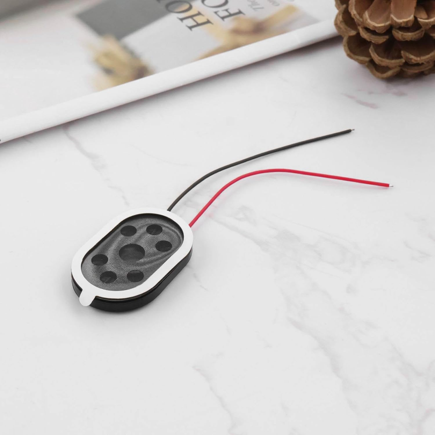 Emagtech 10Pcs Mini Speaker 8 Ohm 1W 20X30Mm Magnetic Speakers Replacement Compatible with Raspberry Compatible with MP3 Radio Speaker image number 1