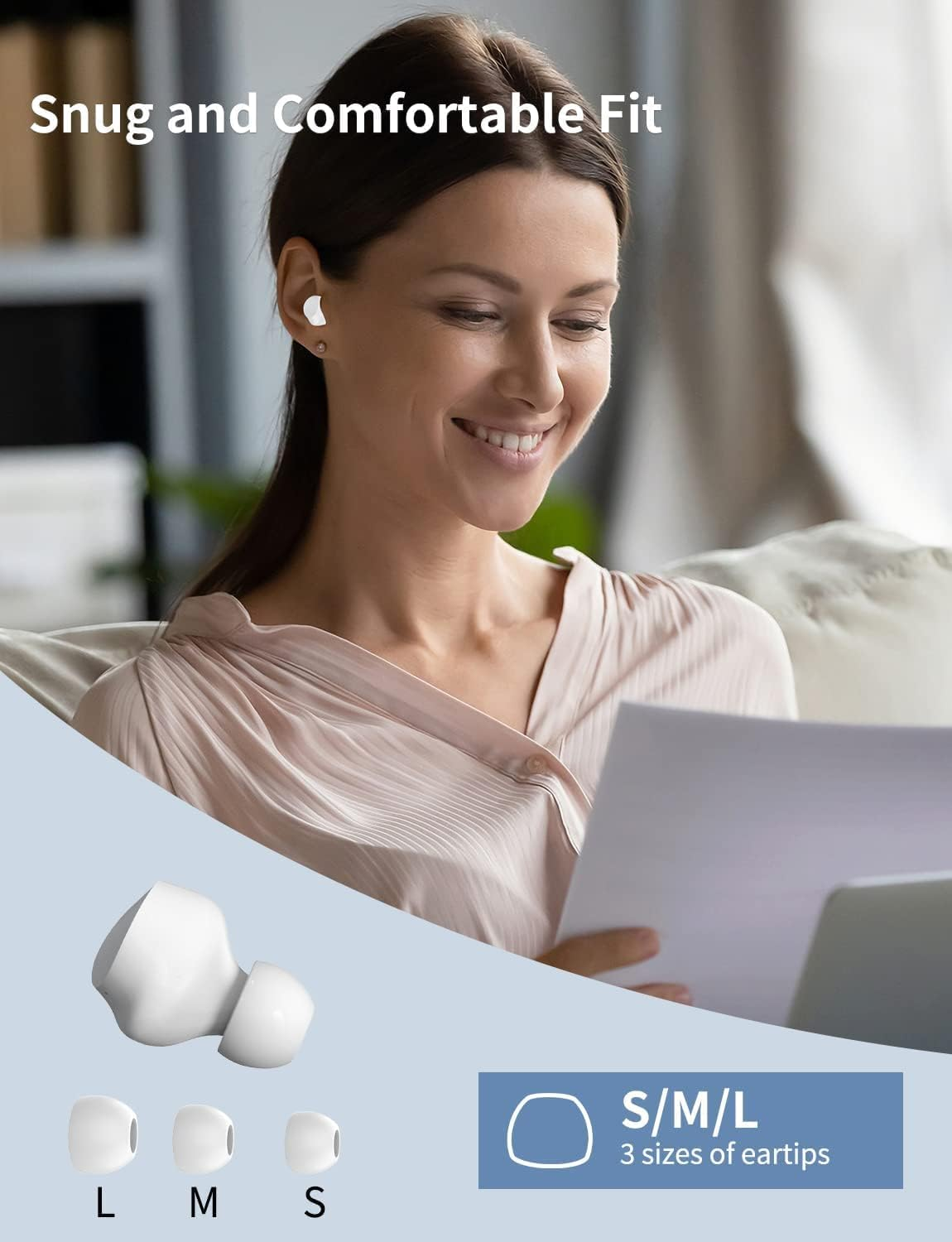 Wireless Earbuds for Kids, Bluetooth Headset with Cute Panda Charging Case, Bluetooth 5.0 Noise Cancellation, Type C Charging, 3D Stereo Deep Bass, Wireless Earbuds for Sports and Outwork image number 3