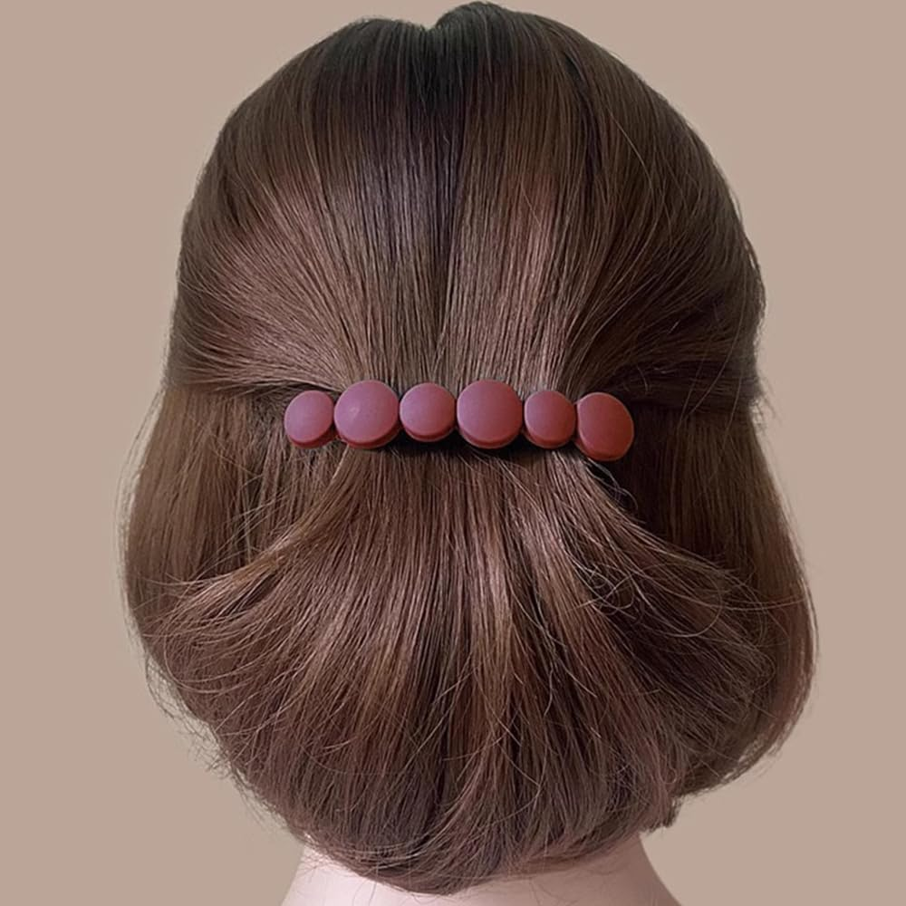 TSUOUKL Set of 4 French Hair Clips, Hair Clip Set for Women, Thin Hair, Automatic Hair Clip for Fine Hair image number 3