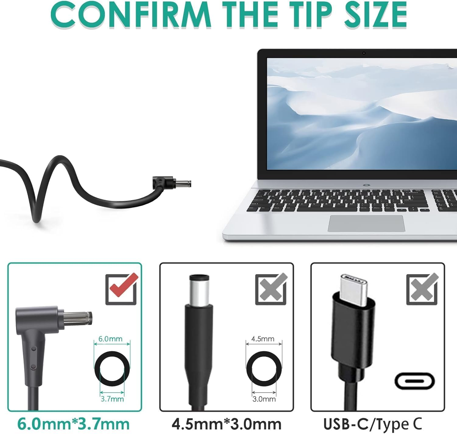 180W 150W Adapter Laptop Charger for Asus Rog Zephyrus G14 G15 Gu501Gm Ga502Du Ga502D Ga502 Ga502Iu Tuf ASUS ROG Strix Scar II Gaming 17.3'' GL704GM-DH74 GL703 GL703GM-EE063T Gaming A15 Strix G531Gt image number 3