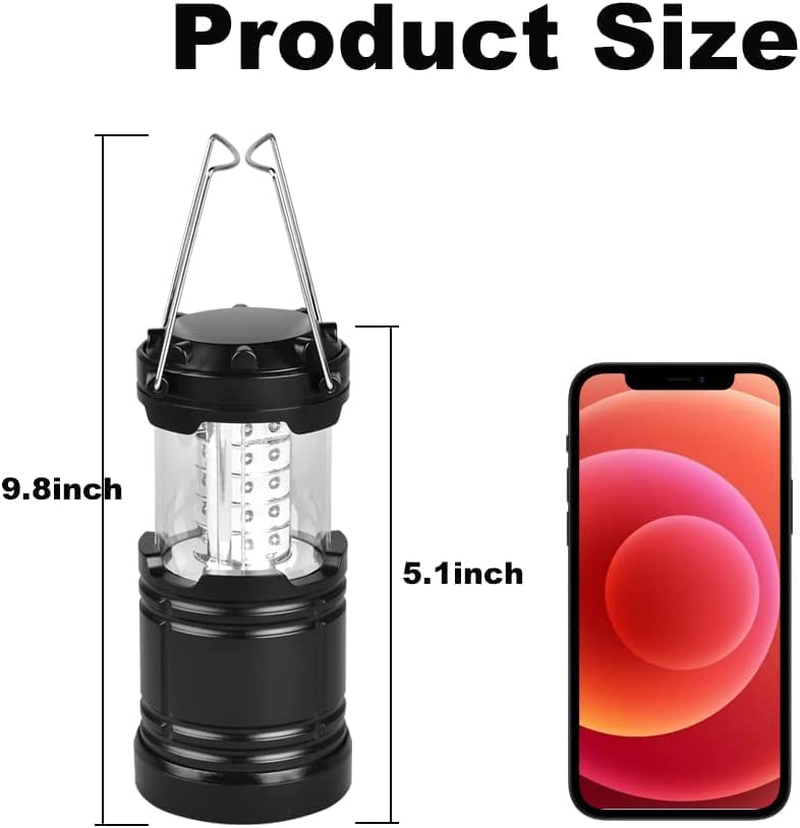 LED Camping Lantern, Camping Light with Magnetic Base, Led Lanterns for Power Outages, Fishing, Emergency, Tent, Hiking, Storm, Hurricane （4 Packs） image number 3
