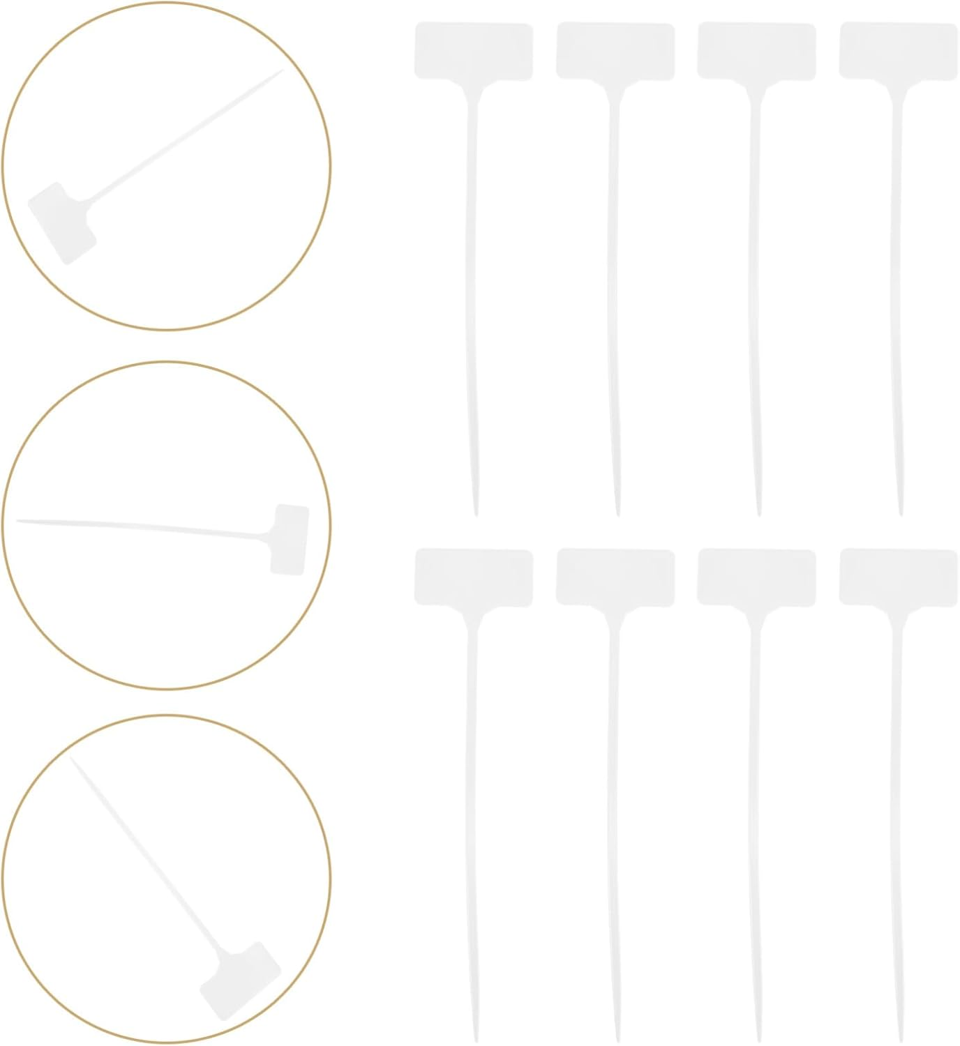 SUPVOX 50Pcs Shape Plant Labels Reusable Garden Markers Double-Sided Writable Tags for Plant Identification and Gardening Tools for Home and Garden Use image number 5