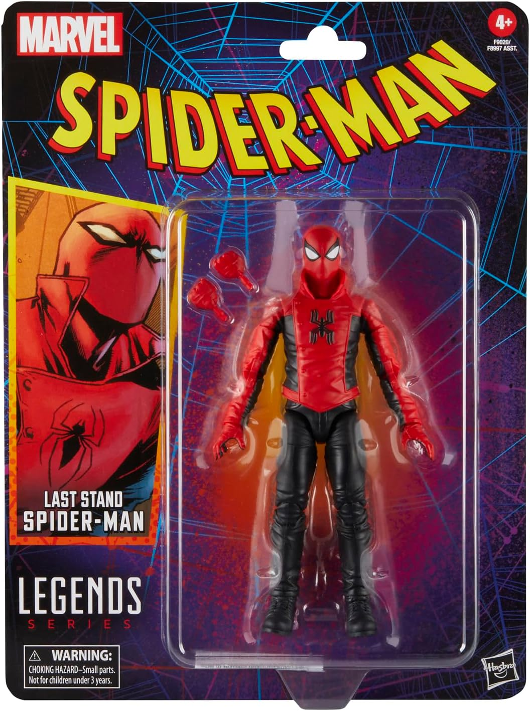 Spider-Man Marvel Legends Series Last Stand Spider-Man, Comics Collectible 6-Inch Action Figure - Red image number 3