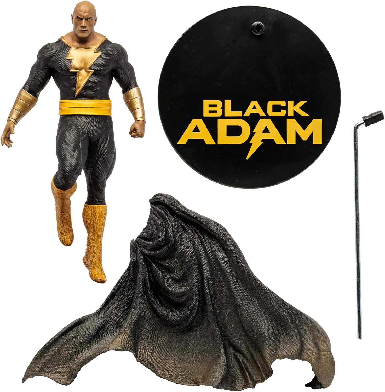 Mcfarlane Toys DC Direct Black Adam by Jim Lee PVC Statue, 12 Inch, Multicolored