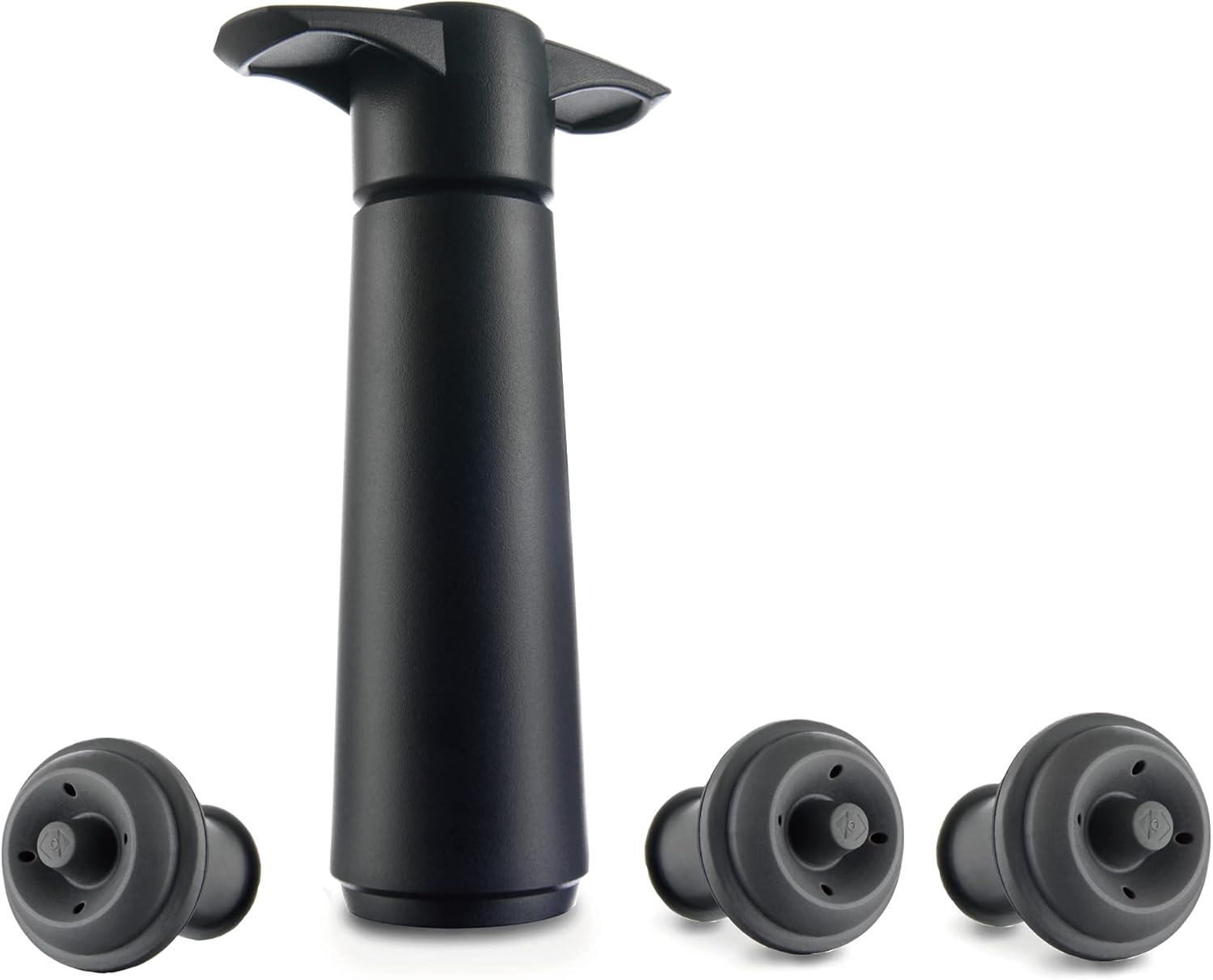 VACUVIN V-15 Wine Storage Equipment, Black & V-5 Set (Total of 3 Stoppers Included) image number 4