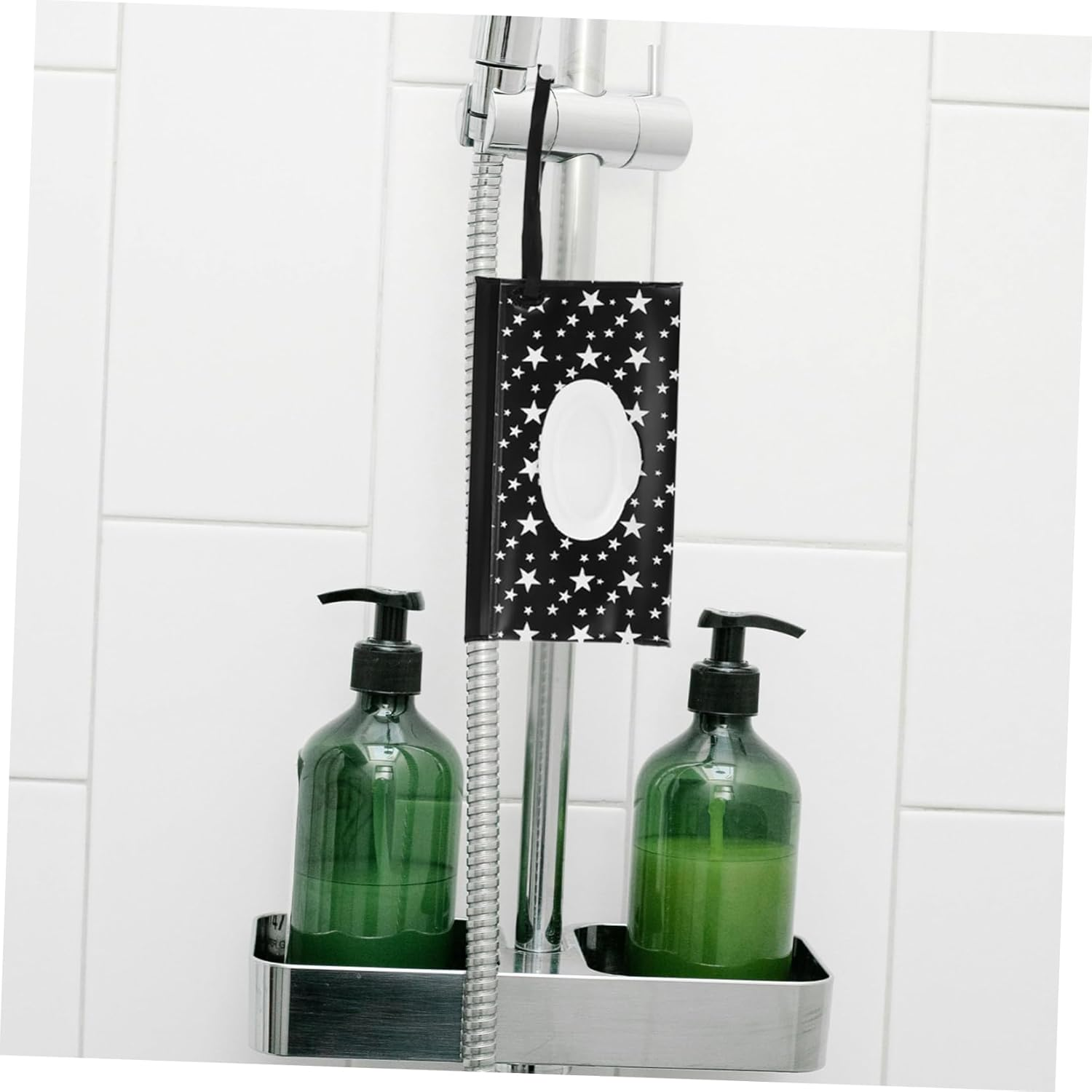 2Pcs Travel-Friendly Wipe Dispenser Pouch Refillable Wet Tissue Bag for Bedside Stroller image number 2