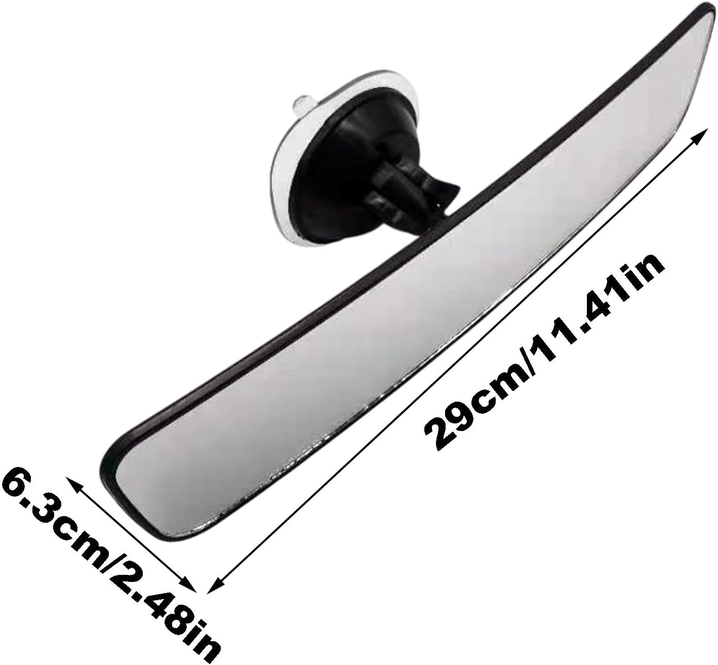 Suction Cup Auto Rear View Mirror - Adjustable Curved Car Rear View Mirror,Wide Angle Car Seat Child Safety Mirror for Vehicle Marine Boat Truck SUV image number 1