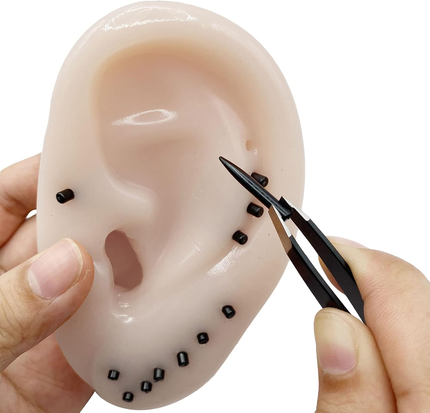 ASMFUOY Novelty Pimple Popper Toys Ears Shaped Pimple Popping Decompression Acne Blackheads Remover Fun Toy(Upgraded Tweezers)