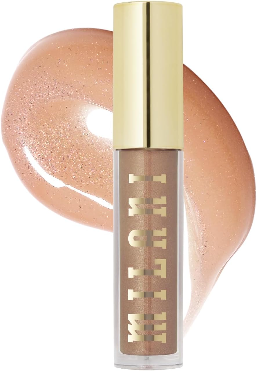 Milani Lip Gloss, Keep It Full Nourishing Lip Plumper with Hyaluronic Acid & Peptides for Soft, Fuller-Looking Lips (0.13 Fl. Oz.) Soft Rose