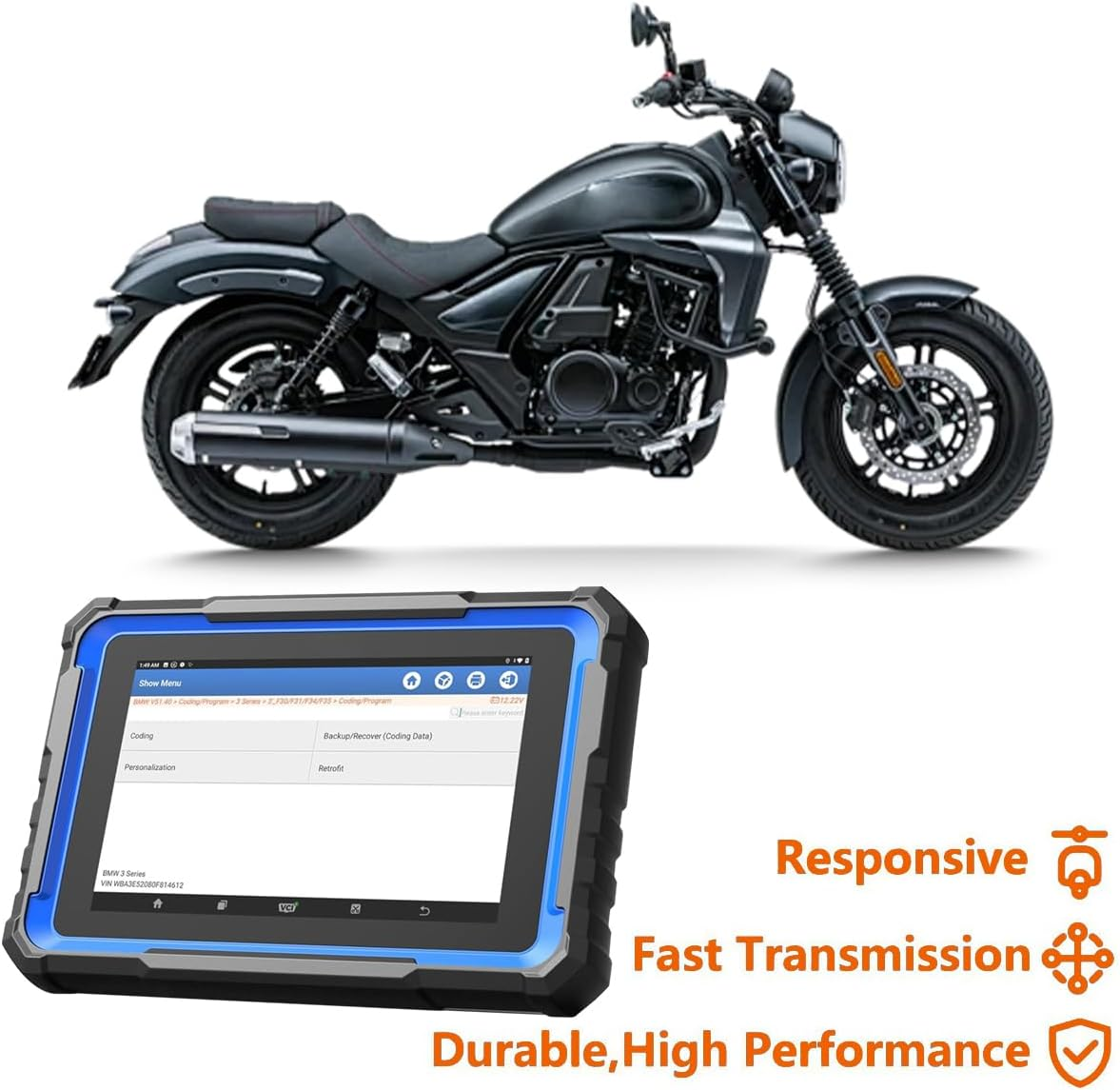 4 Pin 6Pin Obd2 Motorcycle Cable Diagnostic Scanner Adapter 4Pin 6Pin 2 in 1 Motorcycle Cable Fit for Harley Davidson Motorbike 4Pin+6Pin Motorad Connector image number 3