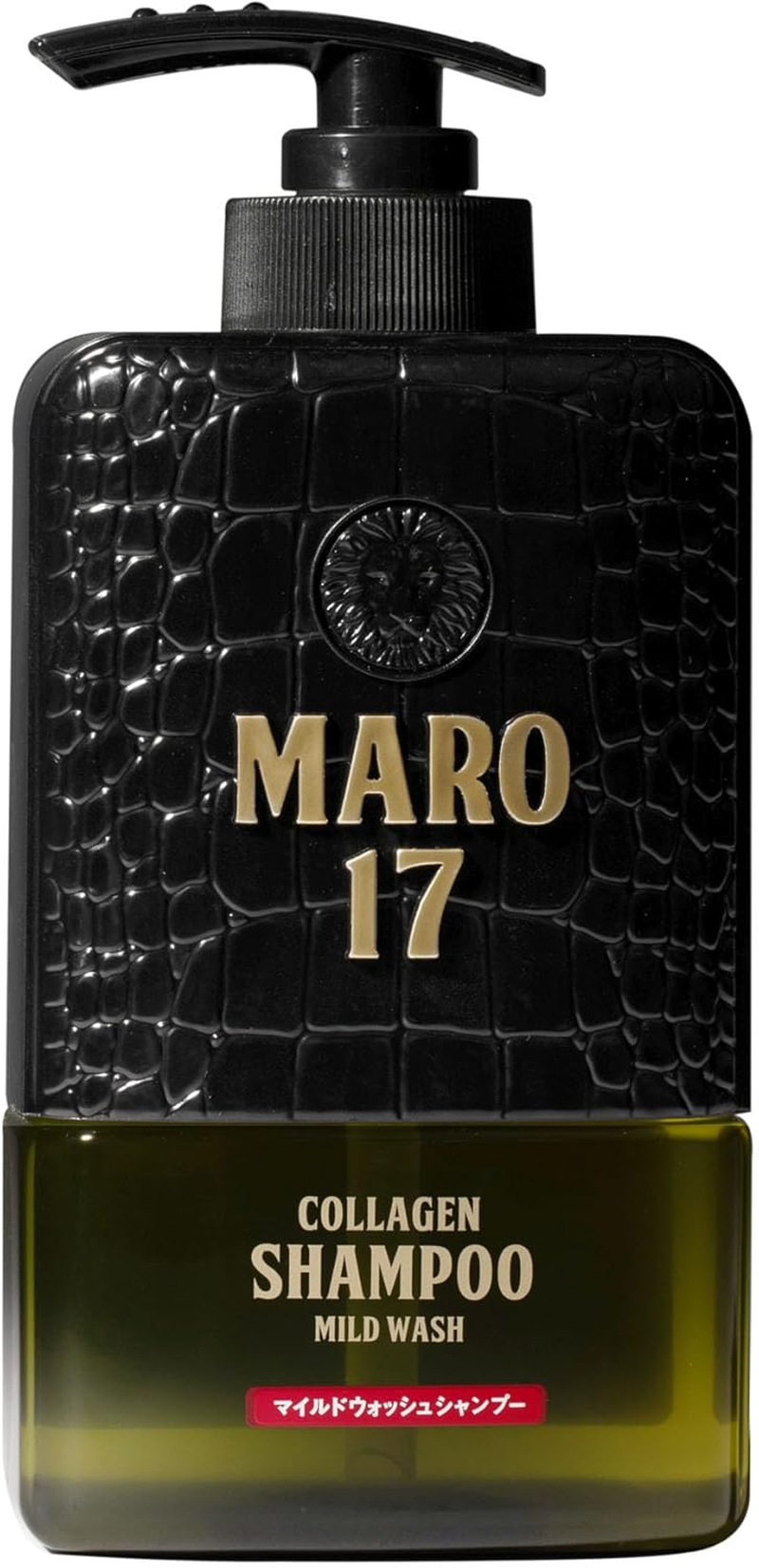 MARO 17 Men'S Mild Wash Shampoo for Sensitive Skin, Non-Silicone, Amino Acid, 11.8 Fl Oz (350 Ml), Main Unit