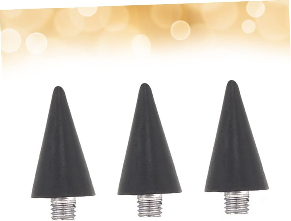 Ipetboom Dotting Pen Tips Wax Head Rhinestones Picker Black Acrylic 3 Pack Replacement Nail Art Tools for Professional DIY Manicure image number 1