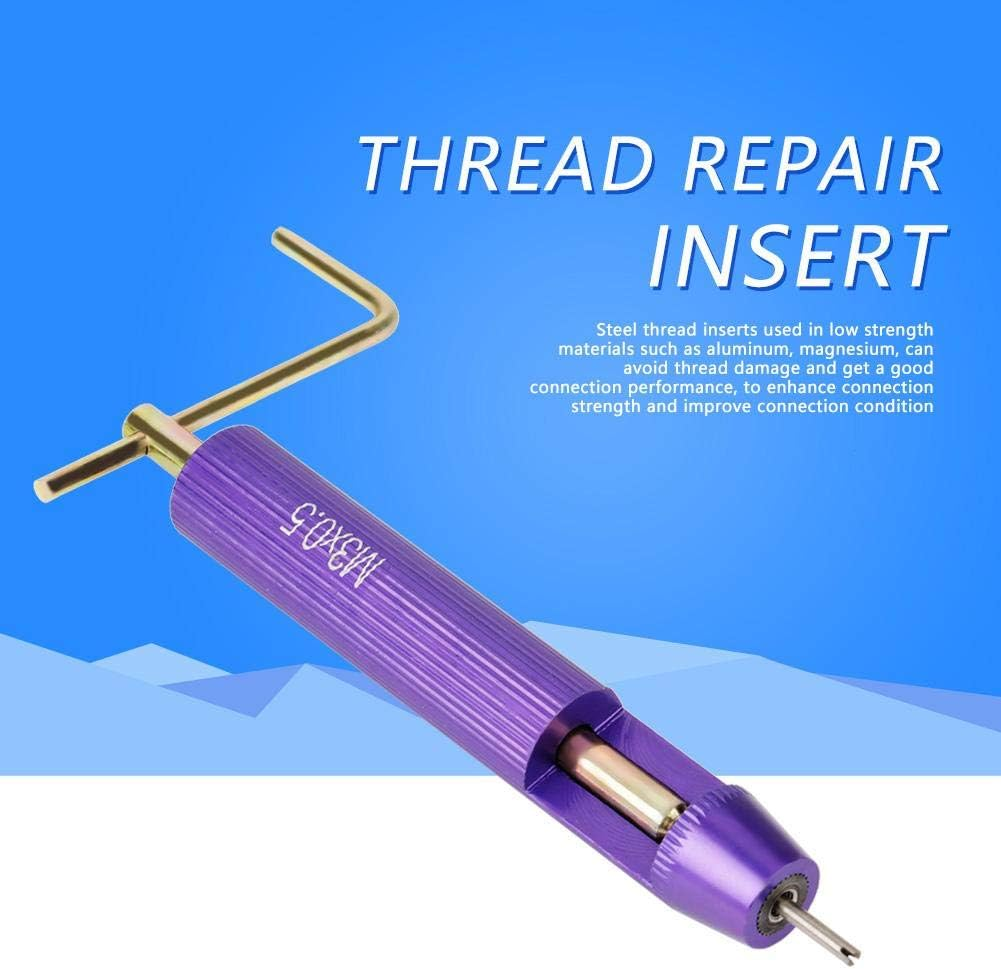 50-Piece Thread Repair Kit, Stainless Steel, M3 X 2D, for Damaged Screws and Bolts image number 5
