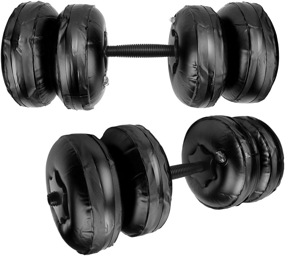 Hollow Dumbbell, 20‑25KG Water Filled Dumbbell, Adjustable Dumbbell Set for Arm Muscle Exercise Home Gym Exercise Weight Set (20-25Kg Black) image number 4