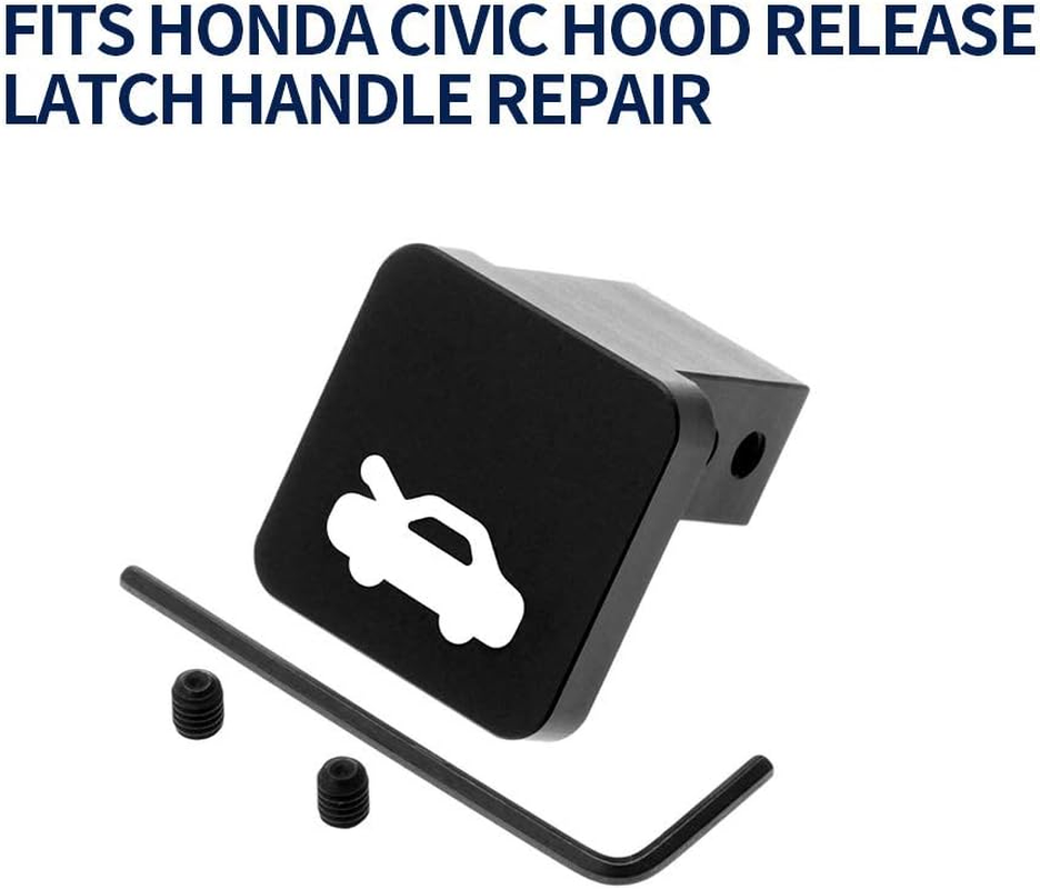 Hood Release Latch Handle Repair Kit Replacement for Honda Civic 96-2011, CR-V 97-2006, Element 03-2011, Heavy Duty Billet Aluminum Hood Latch Release Cable Repair Kit image number 2