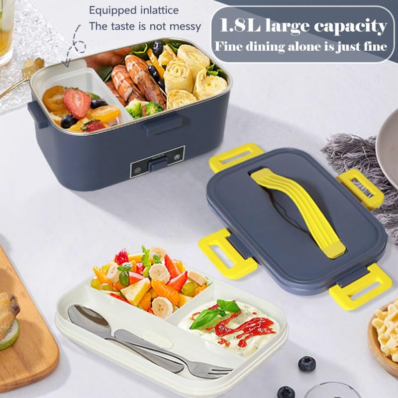 12V/24V Portable Food Warmer Stove for Car, Truck, 4WD, Blue, Non-Stick Coating image number 4