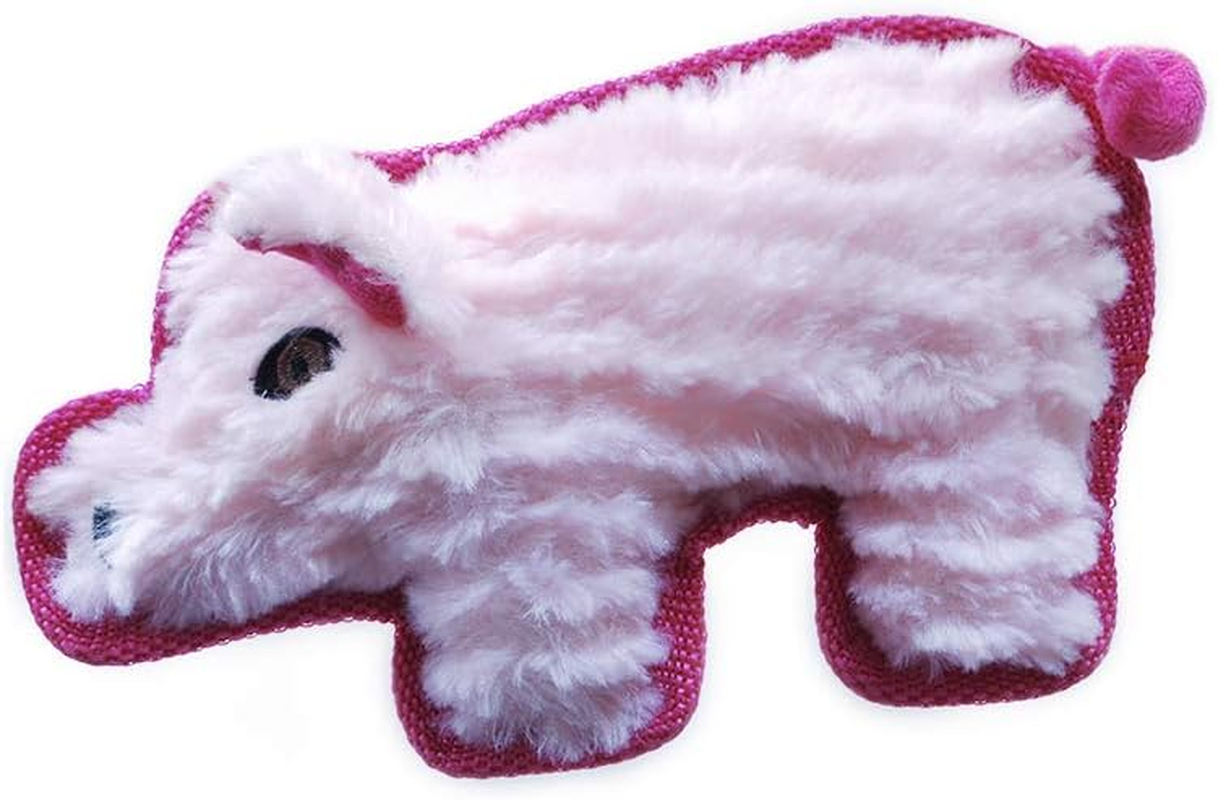 Extra Tuff Plush Pig Dog Toy, Small, Pink - Dog Teething Toy, Chew Toys, Extremely Durable, for Aggressive Chewers, Extra Tough Dog Toys, Aids Dogs Dental Health
