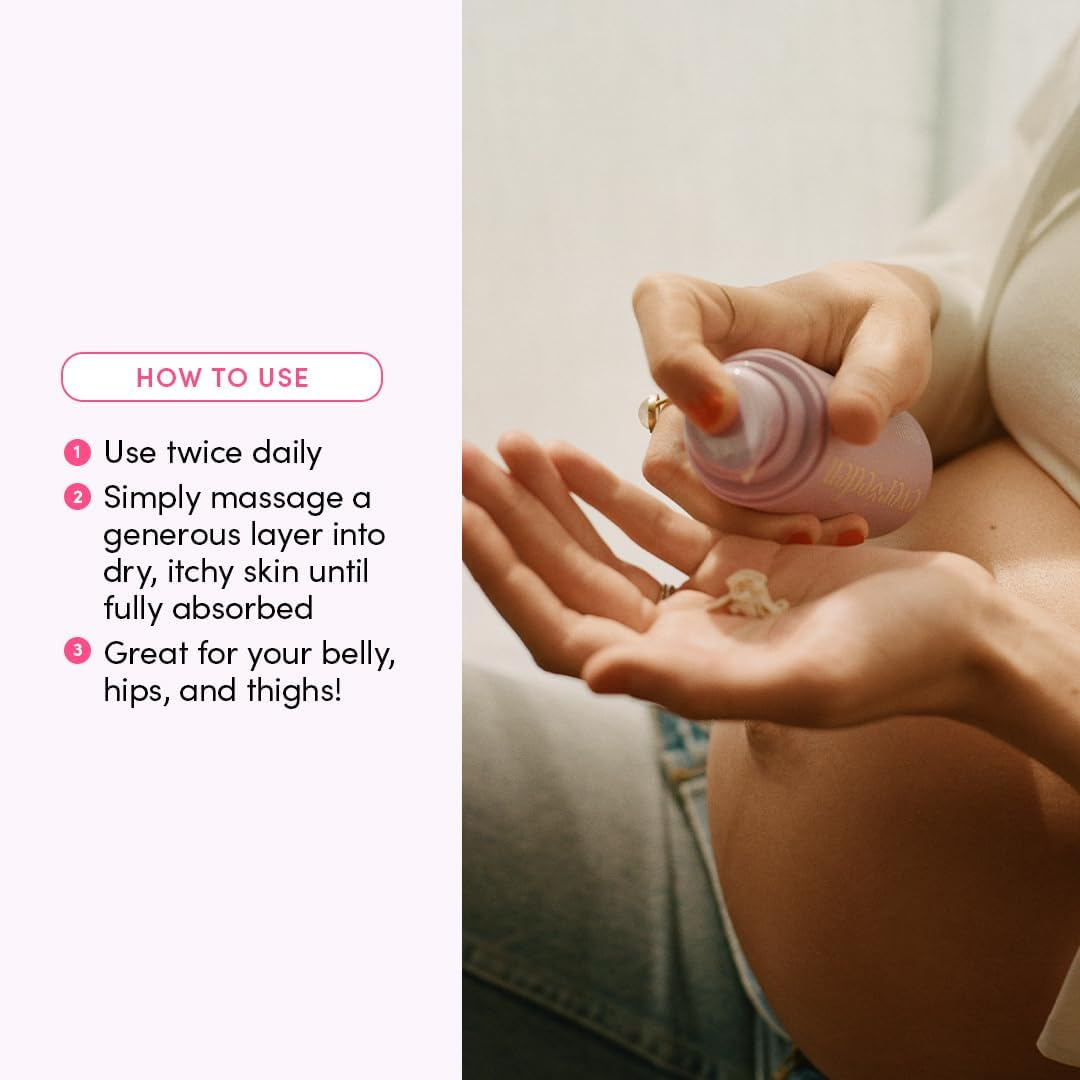 Evereden Nourishing Stretch Mark Cream (4 Fl.Oz): Clean & Vegan Cream for Pregnancy and Postpartum | Pregnancy Stretch Mark Prevention | Rich in Vitamins & Minerals image number 5