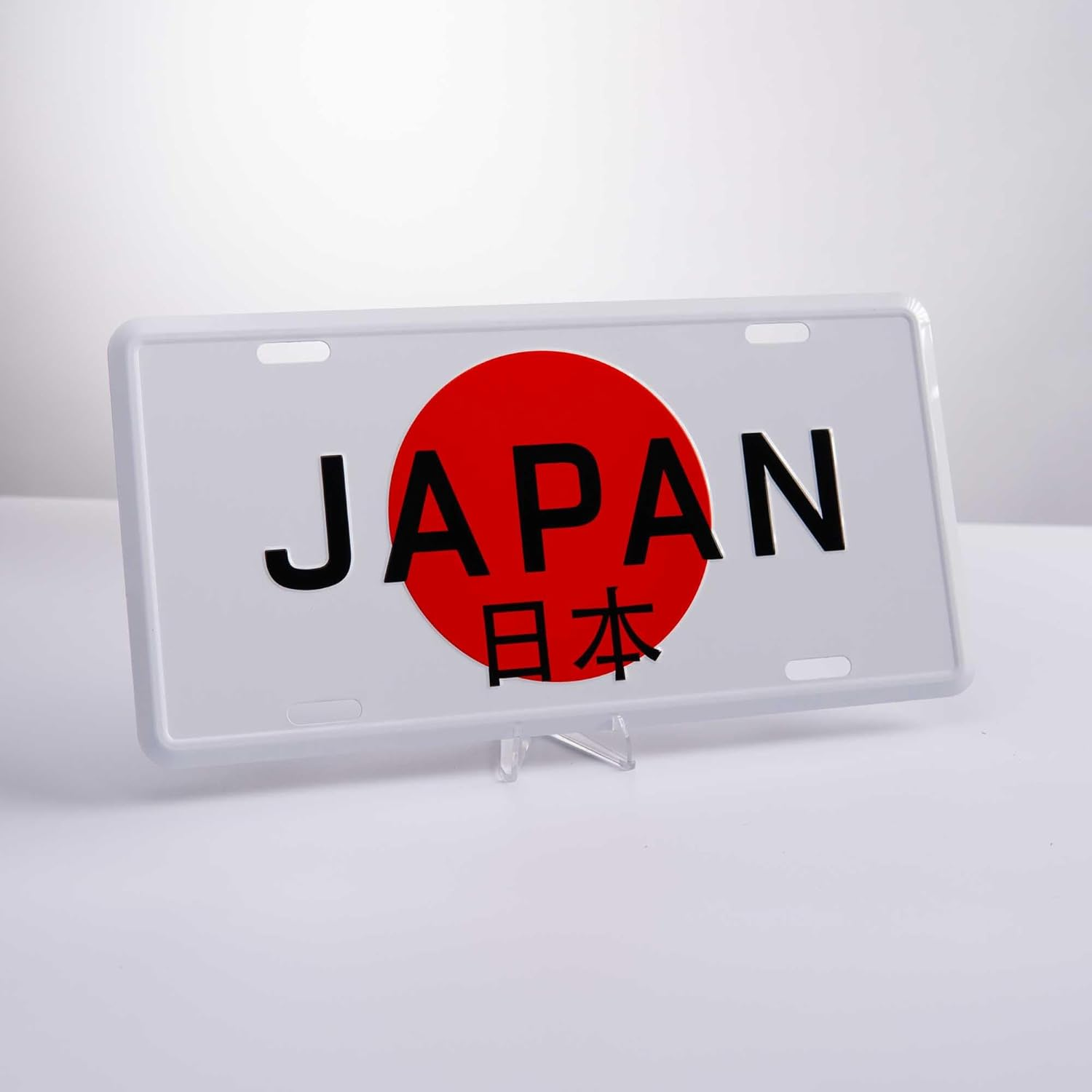 Japan Flag License Plate - Metal Stamped Japanese JDM Tokyo Car Tag Sign 日本 Nihon image number 2