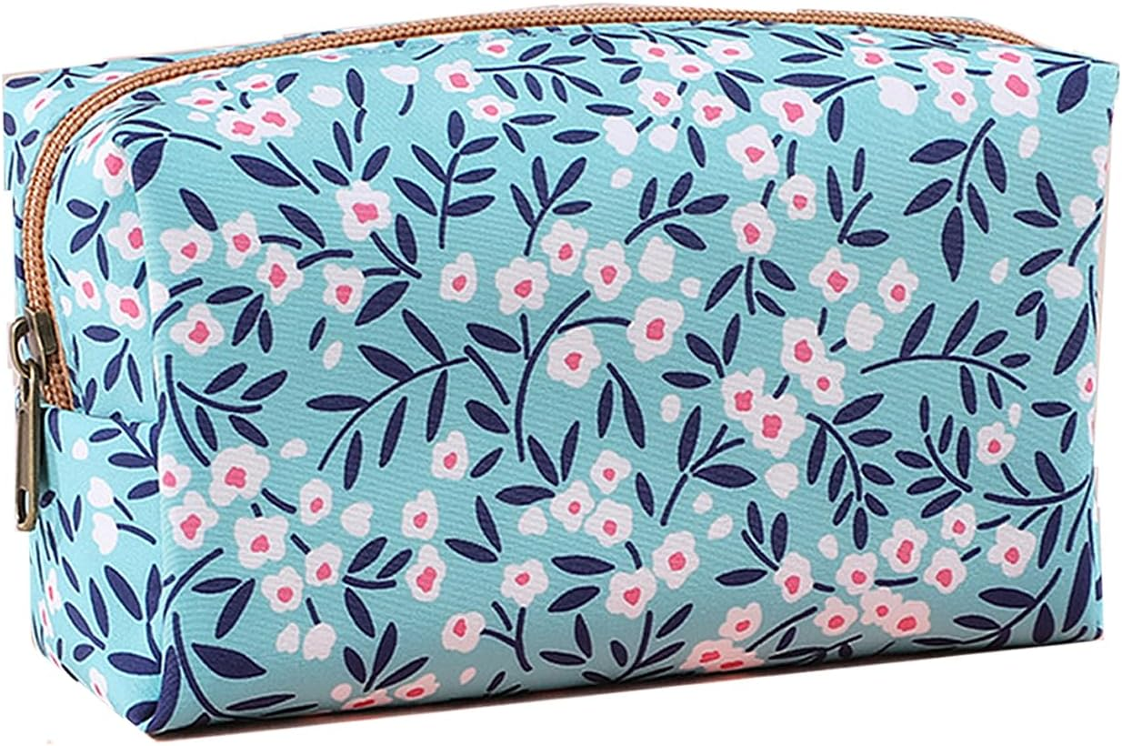 Makeup Bag, Floral Cosmetic Bag,Large Capacity Toiletry Kit,Cosmetics Bag, Travel Toiletry Makeup Bags Zipper Pouch - Picture 2 image number 7