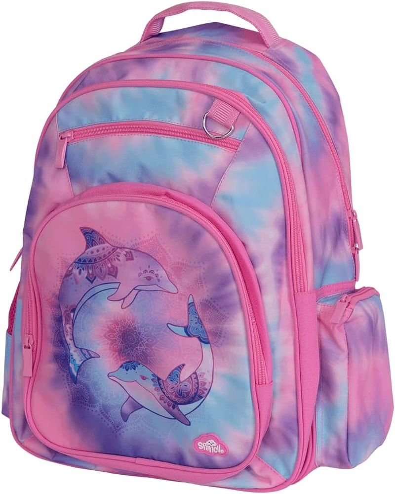 Kids Backpack - Tie Dye Splash Dolphin | Kids School Bag | Austrailia'S Favourite Schoolbag image number 2