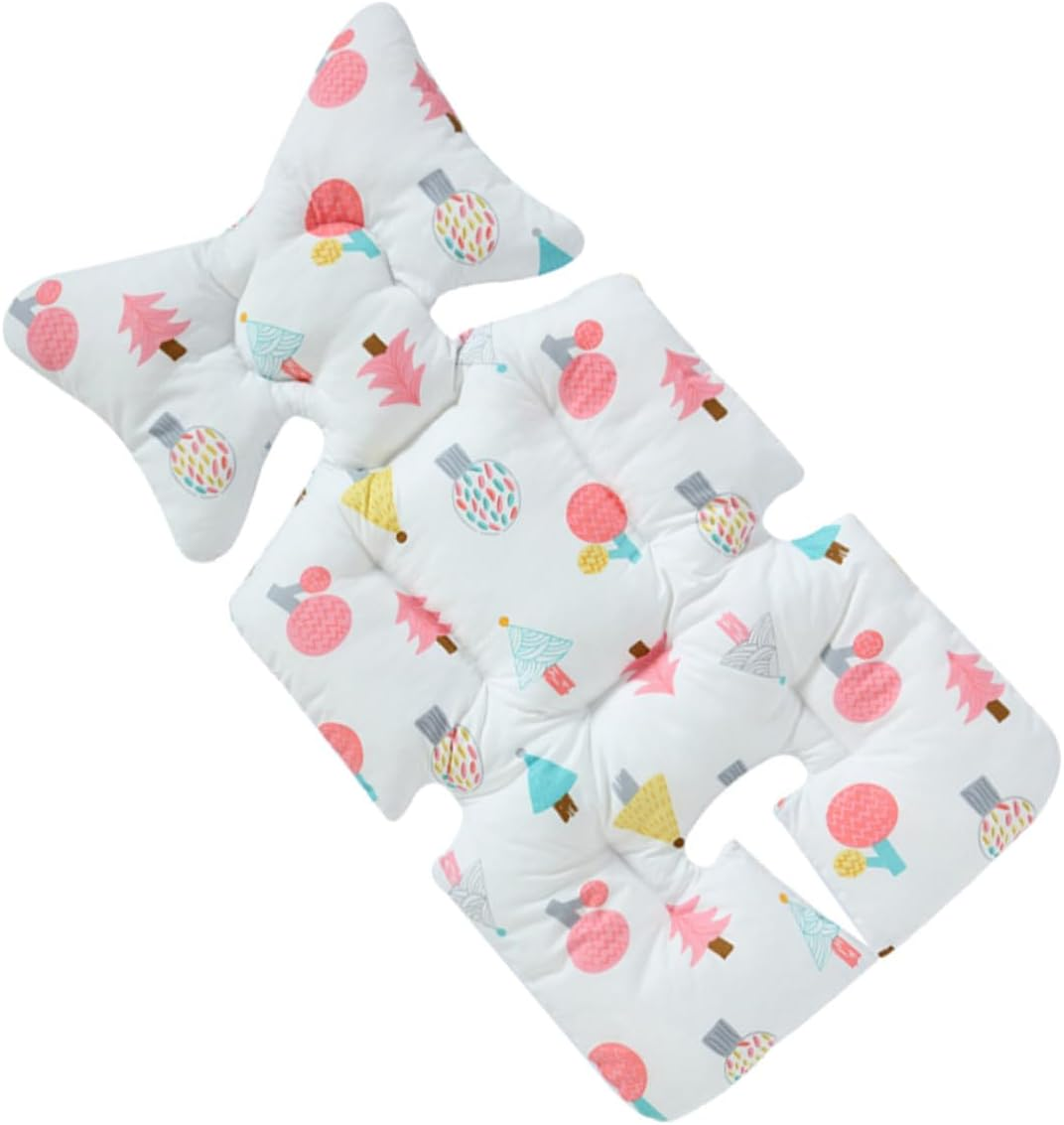 Breathable Cotton Cart Seat Cushion Thickened Soft Stroller Mat for Comfort and Support Suitable for Stroller and Dining Chair Use in All Seasons image number 3