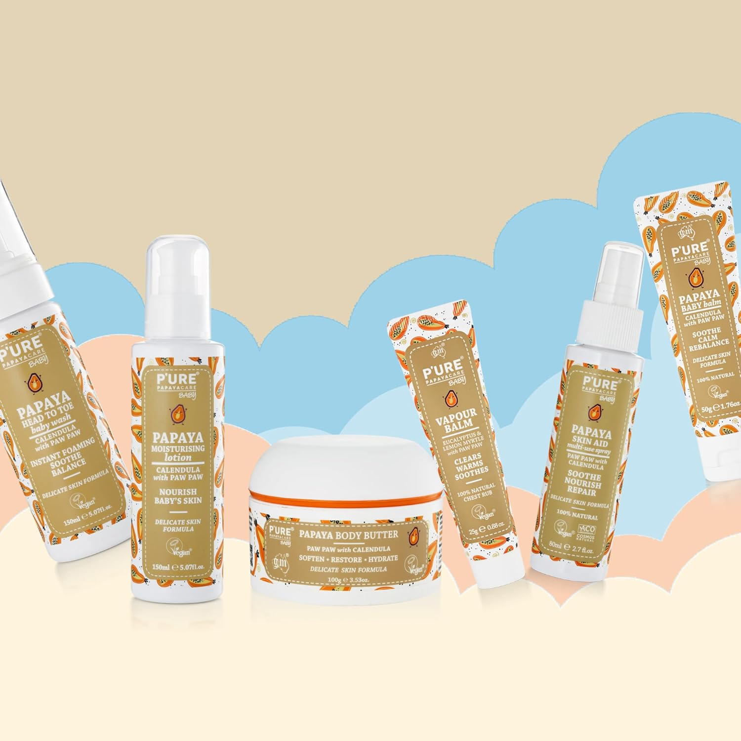 P'URE Papayacare Baby Head to Toe Wash 150 Ml image number 4