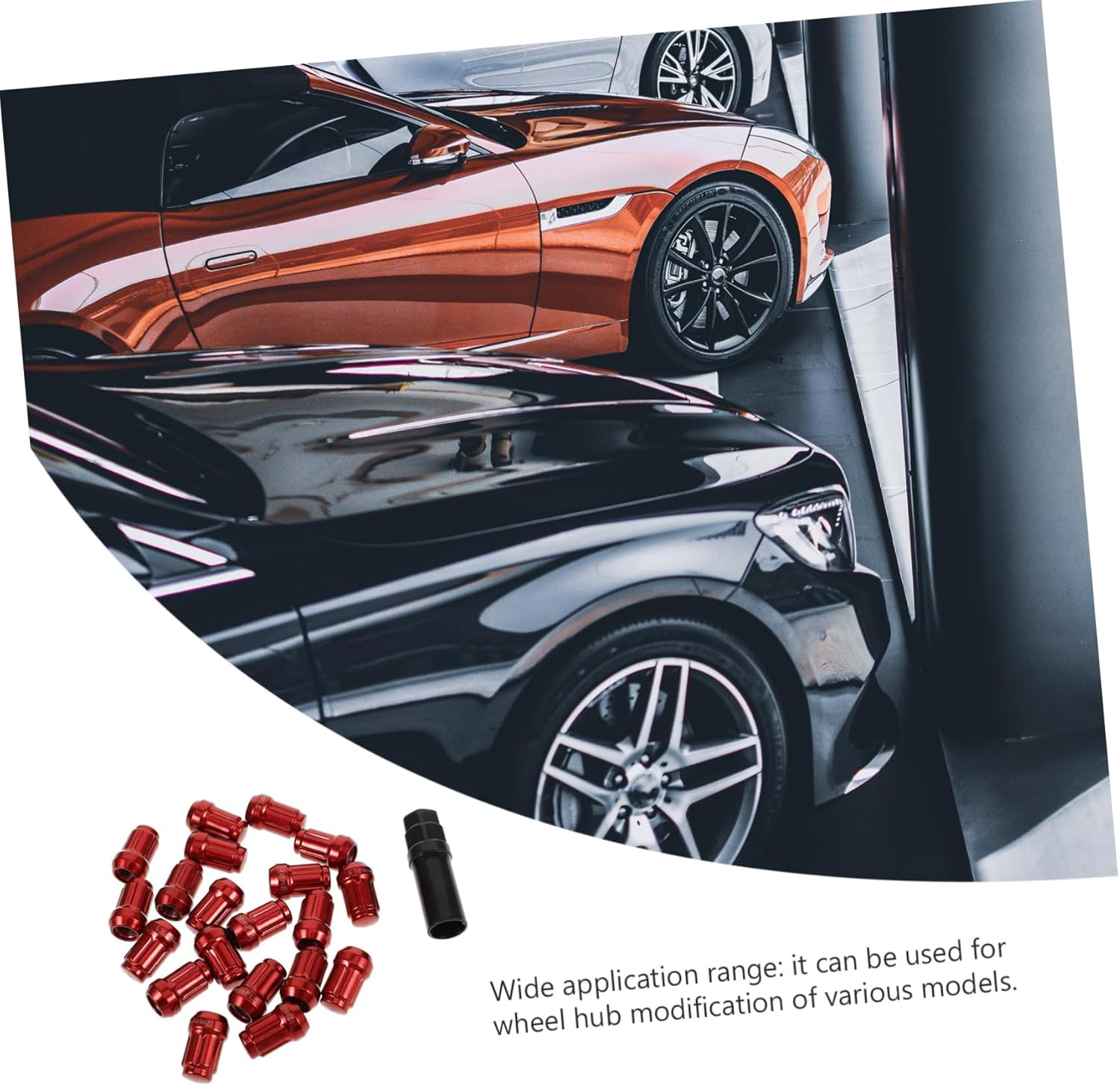 VINTORKY 20Pcs Spiral Mother Wheel Nut Covers Car Wheel Nut Caps Tyre Lug Accessories Easy Install image number 4