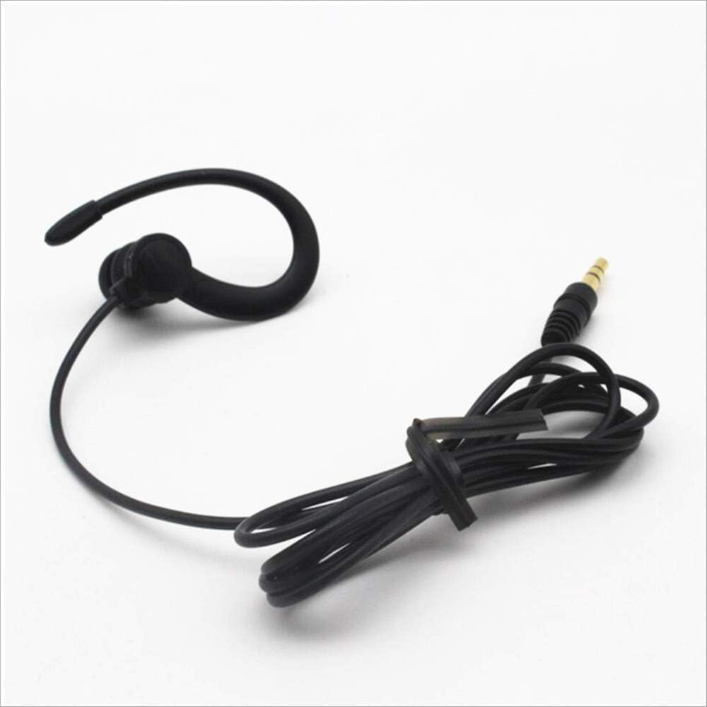 Single Side Earbud Headphones Stereo In-Ear Earphone Removable Hook Earphone for PC Smartphones MP3 MP4 Players