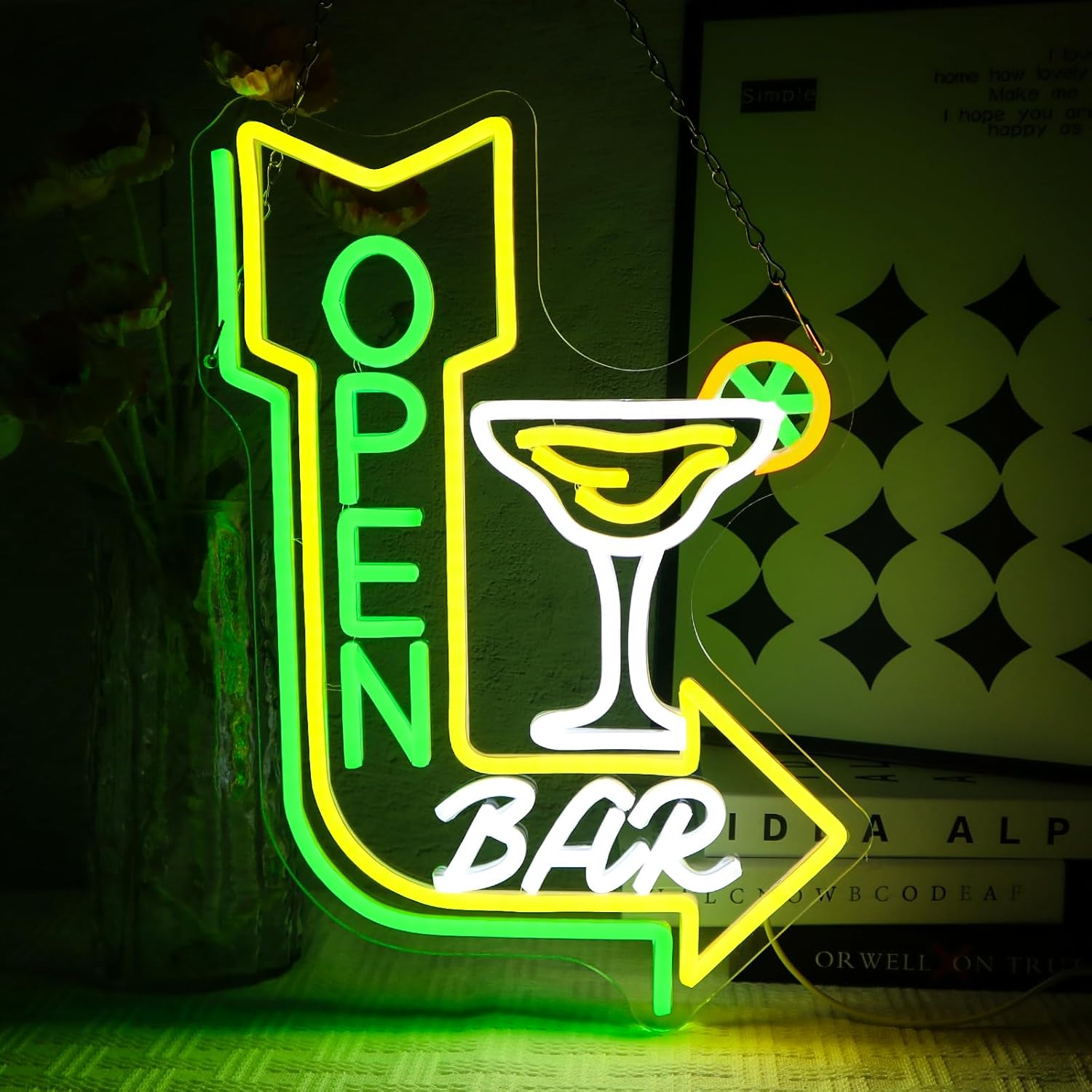 OYCGZV Candy Bar Neon Sign Candy LED Neon Sign Wall Cute Bar Neon Sign USB LED Sign for Wedding Decoration Candy Bar Table Ornament Coffee Restaurant Birthdays Other Events