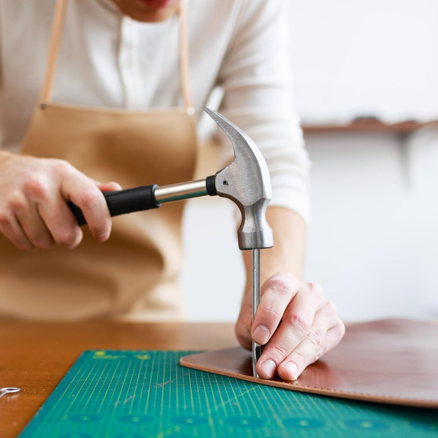 Boyistar 8 Size Oval Hole Punch for Leather 2Mm-5Mm, Leather Craft Punch Tools Set Hollow Punching Oval Belt Hole Cutter Tool for Watch Band, Belt, Leather Crafting with Storage Box image number 1