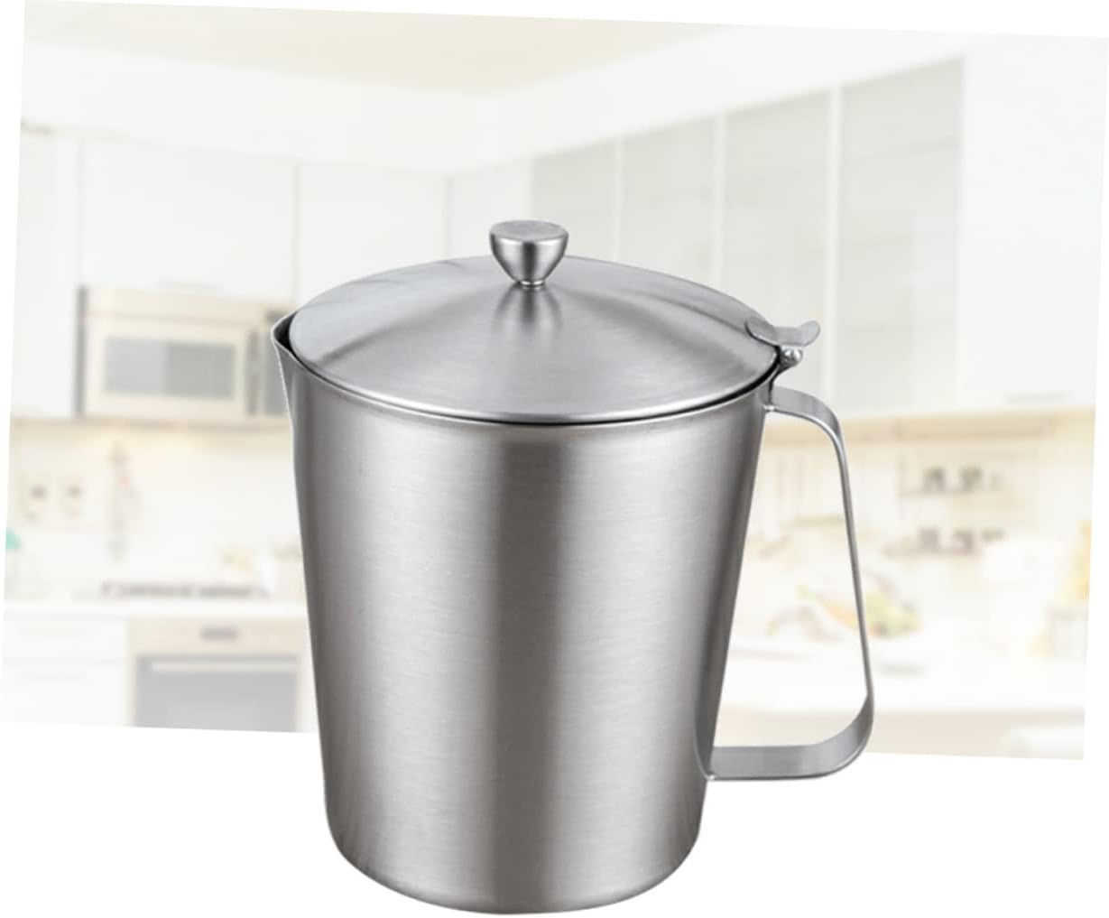 TOPPERFUN Stainless Steel Measuring Cup Lid and Graduations for Latte Art and Coffee Preparation Milk Tea Cup for Espresso and Baking image number 1