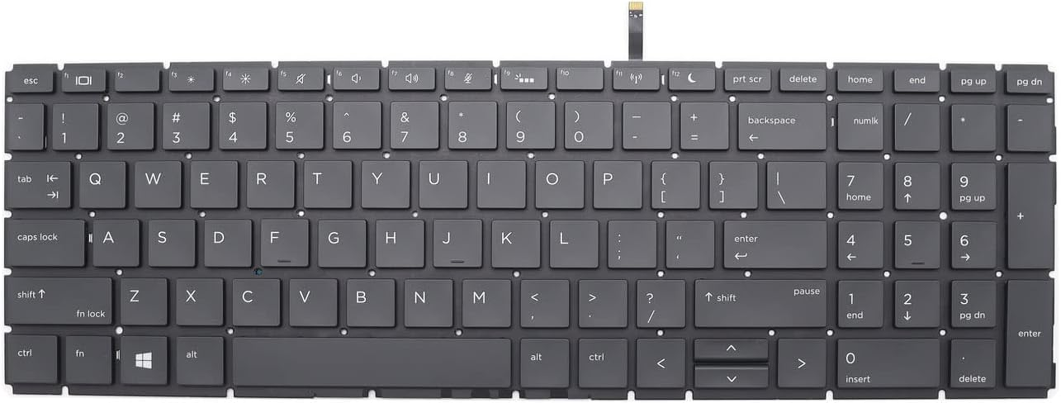 New Backlit US Laptop Keyboard for HP Probook 450 G6, 455 G6 G7, 450R G6 G7, 455R G6 G7