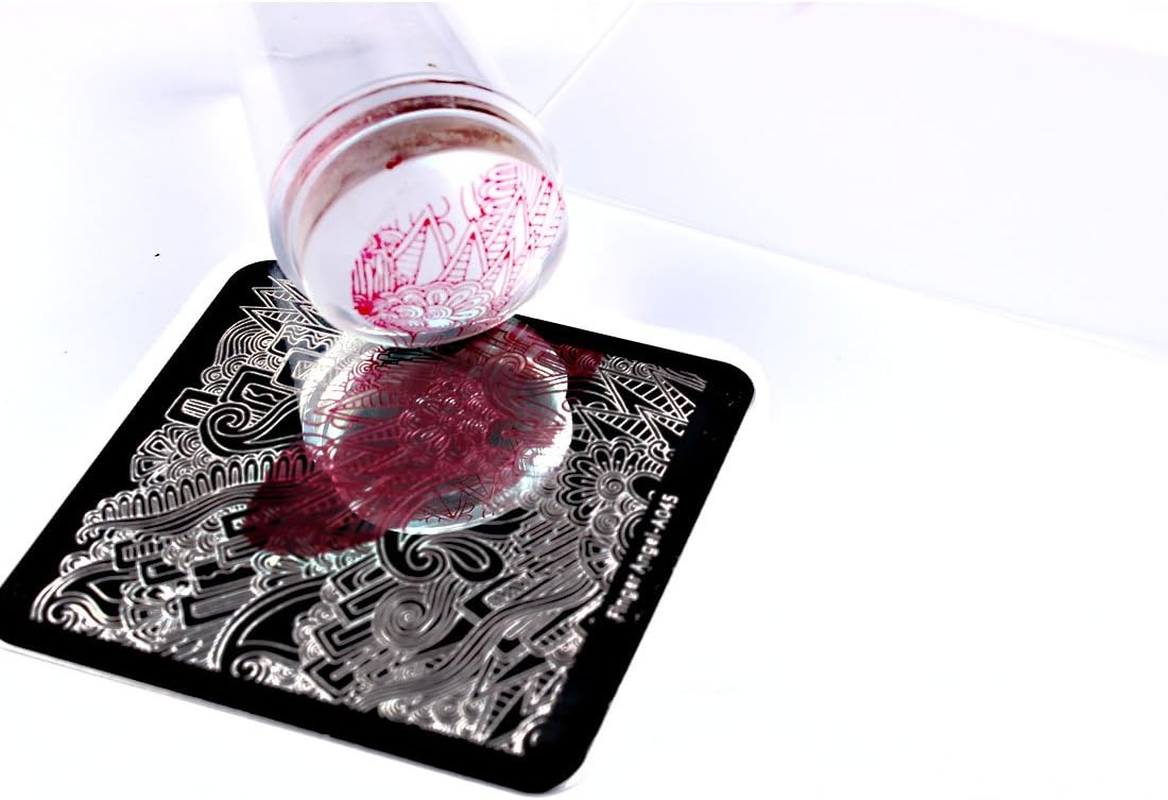 Finger Angel 10 Nail Template +1 Full Clear Silicon Nail Stamper + 1 Scraper Nail Art Image Stamp Stamping Plates Manicure Template Nail Art Tools image number 4
