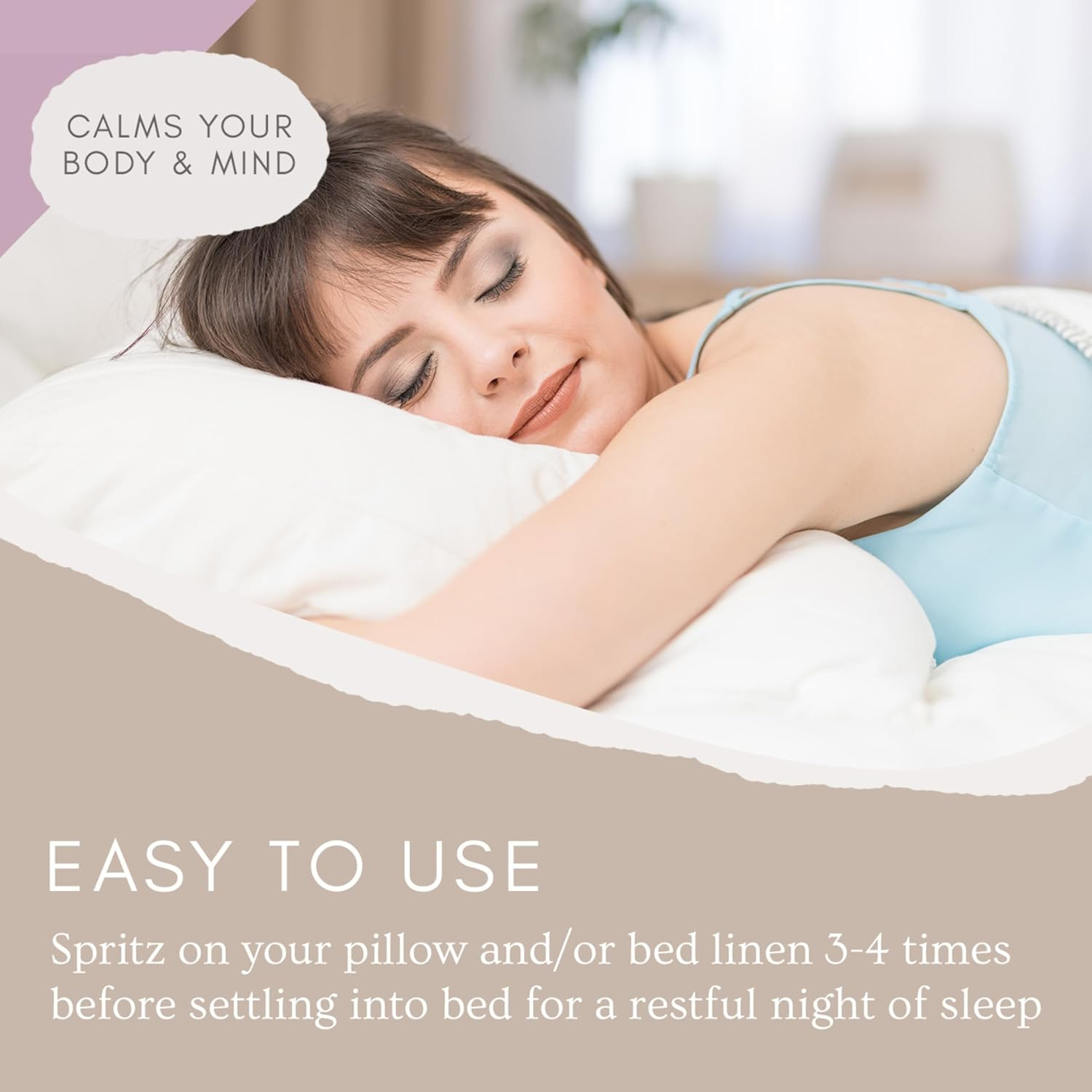 All Natural Pillow Spray for Better Sleeping - Made in USA - Antibacterial Mist for Acne and Linen Fabric Refresher with Lavender Essential Oil image number 5