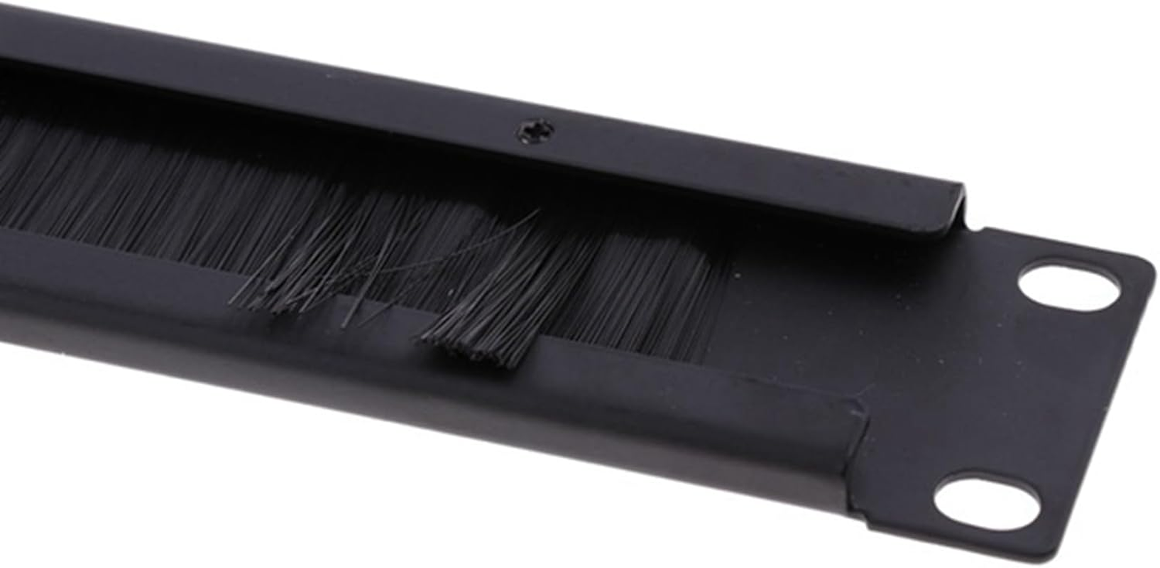 4Pcs 1U 19Inch RACK MOUNT Blanking Plate Rack Mounting Blank Network Brush Panel Server Cabinet Cable Management image number 1