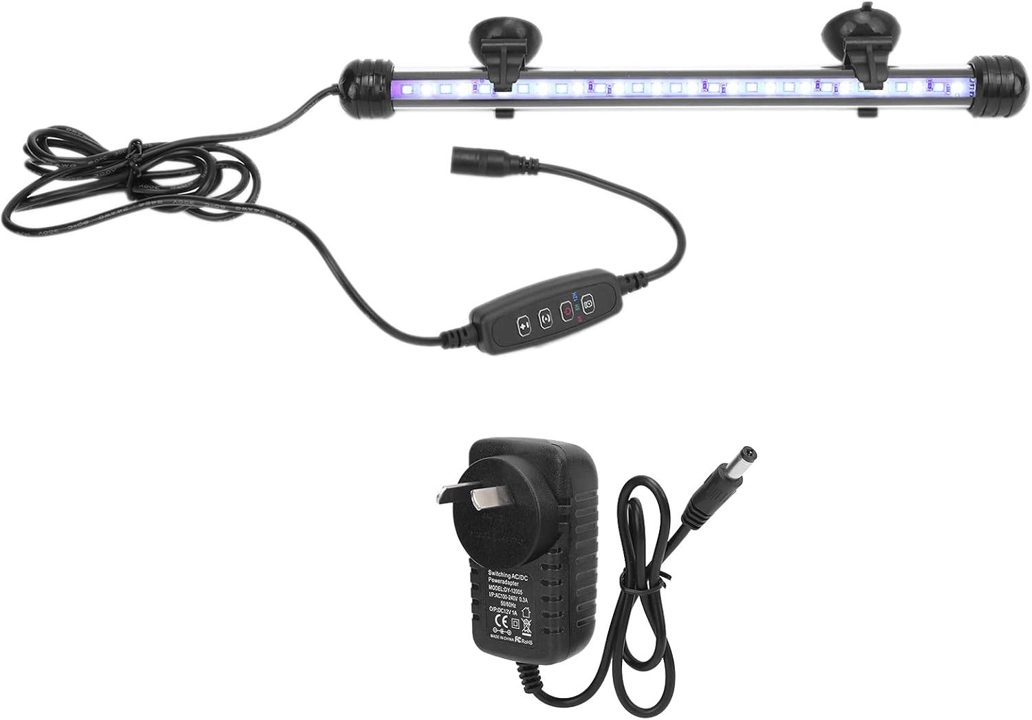 Aquarium LED Light, Transparent Aquarium Light with 3 Light Modes Dimmable Aquarium Light for Aquarium for Fish Tank(28Cm) image number 2