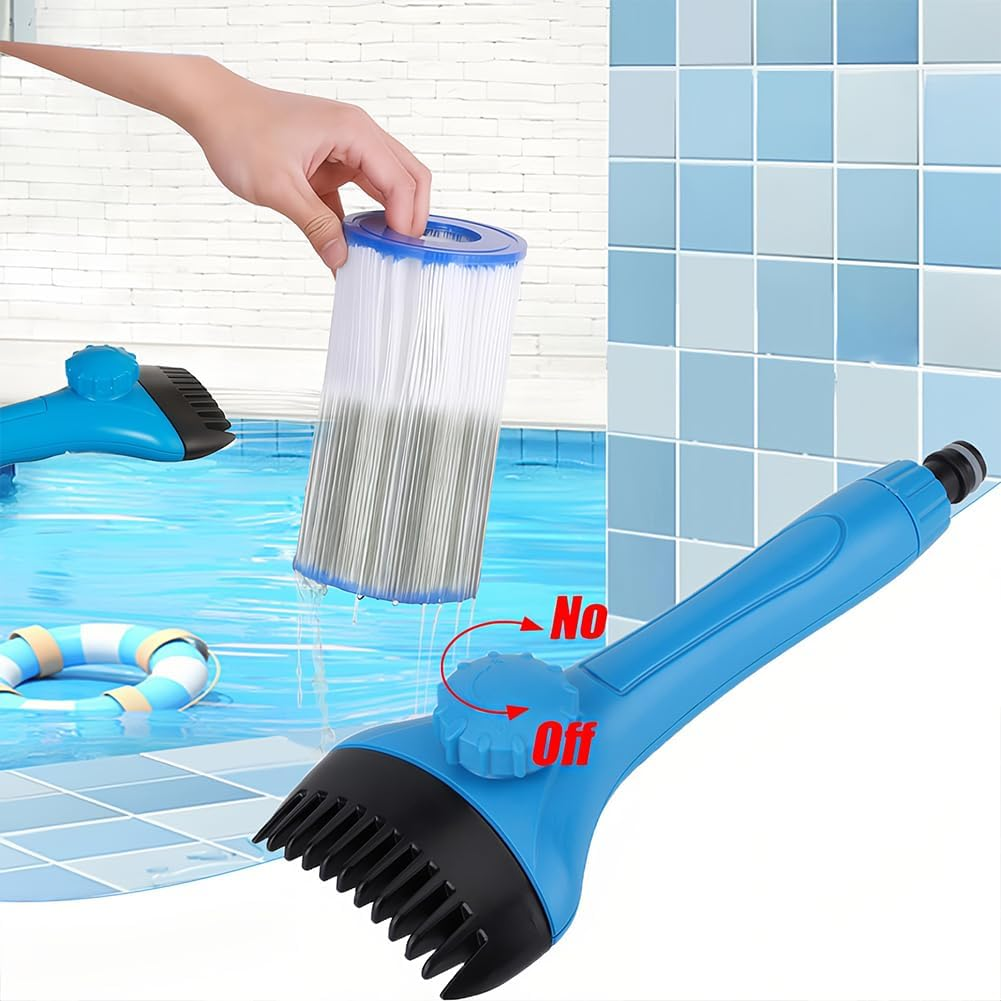 Joyzan Pool Filter Cleaner, Cartridge Cleaner Removes Leaves Debris Dirt Hot Tub Filter Cartridge Cleaner Tool with Hose Connection Adjusting Knob image number 5