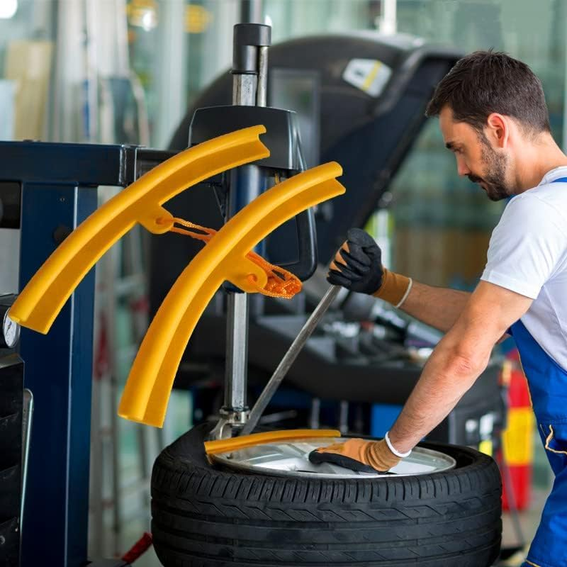 Car Tire Rim Protector Guards, 4Pcs Wheel Edge Savers for Tire Changes, Car Changing Rim Protector Rim Savers, Fix Tyre Rim Cover Guard image number 5