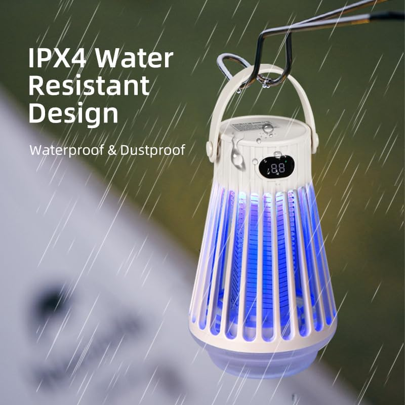 Yakiter Bug Zapper,Electric Fly Killer Mosquito Zapper Waterproof, Portable Outdoor & Indoor Insect Killer for Home, Patio, Backyard, Camping image number 5