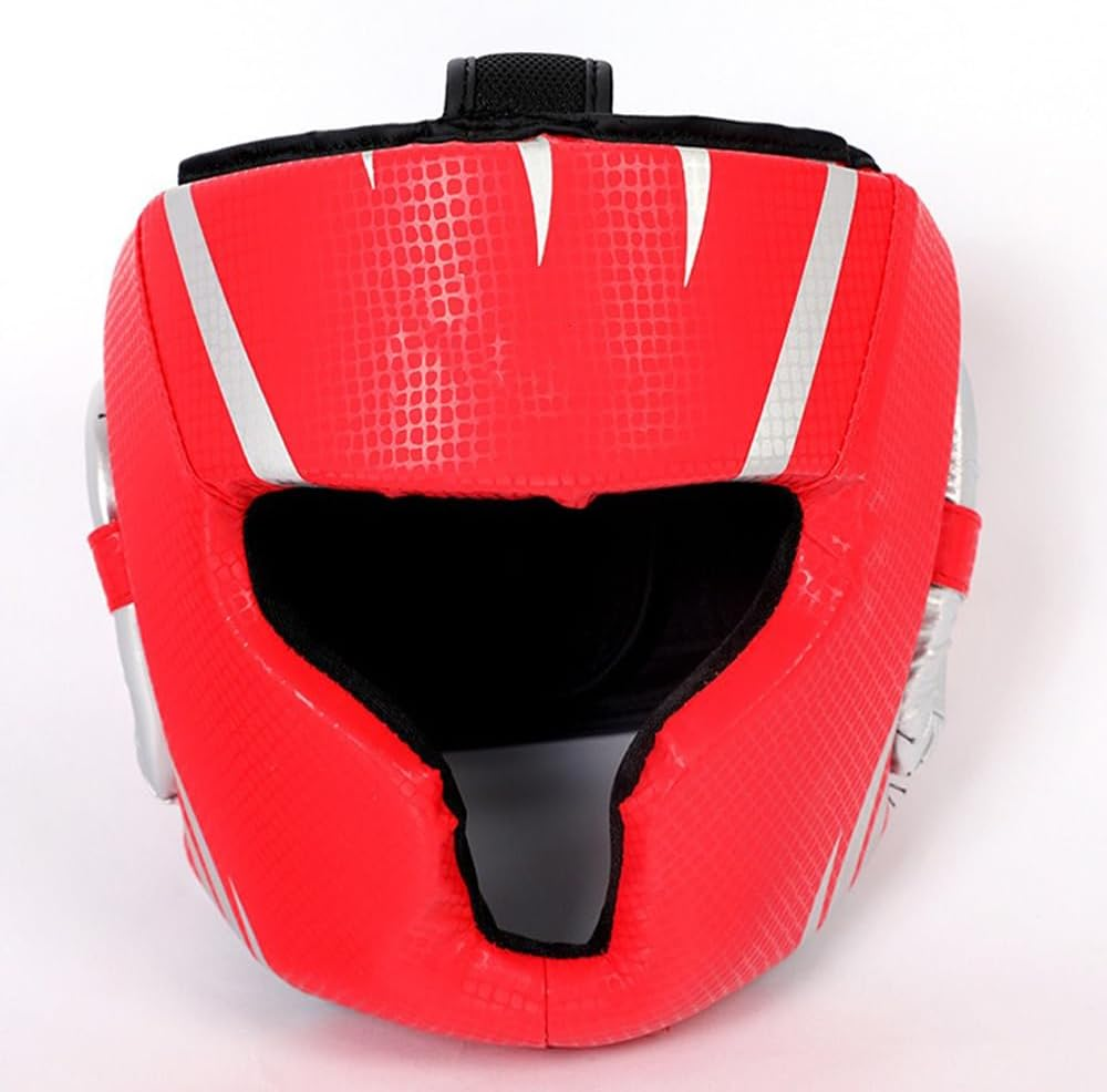 MTSDM Boxing Headgear, Muay Thai Headgear for Men Women Boxing Head Guard Artificial Leather for Face, Ears Cheeks Protection Head Gear, Boxing Helmet for Grappling, Sparring, Kickboxing, Taekwondo