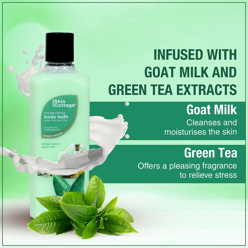 Skin Cottage Moisturizing Body Bath Greem Teal & Milk 400Ml